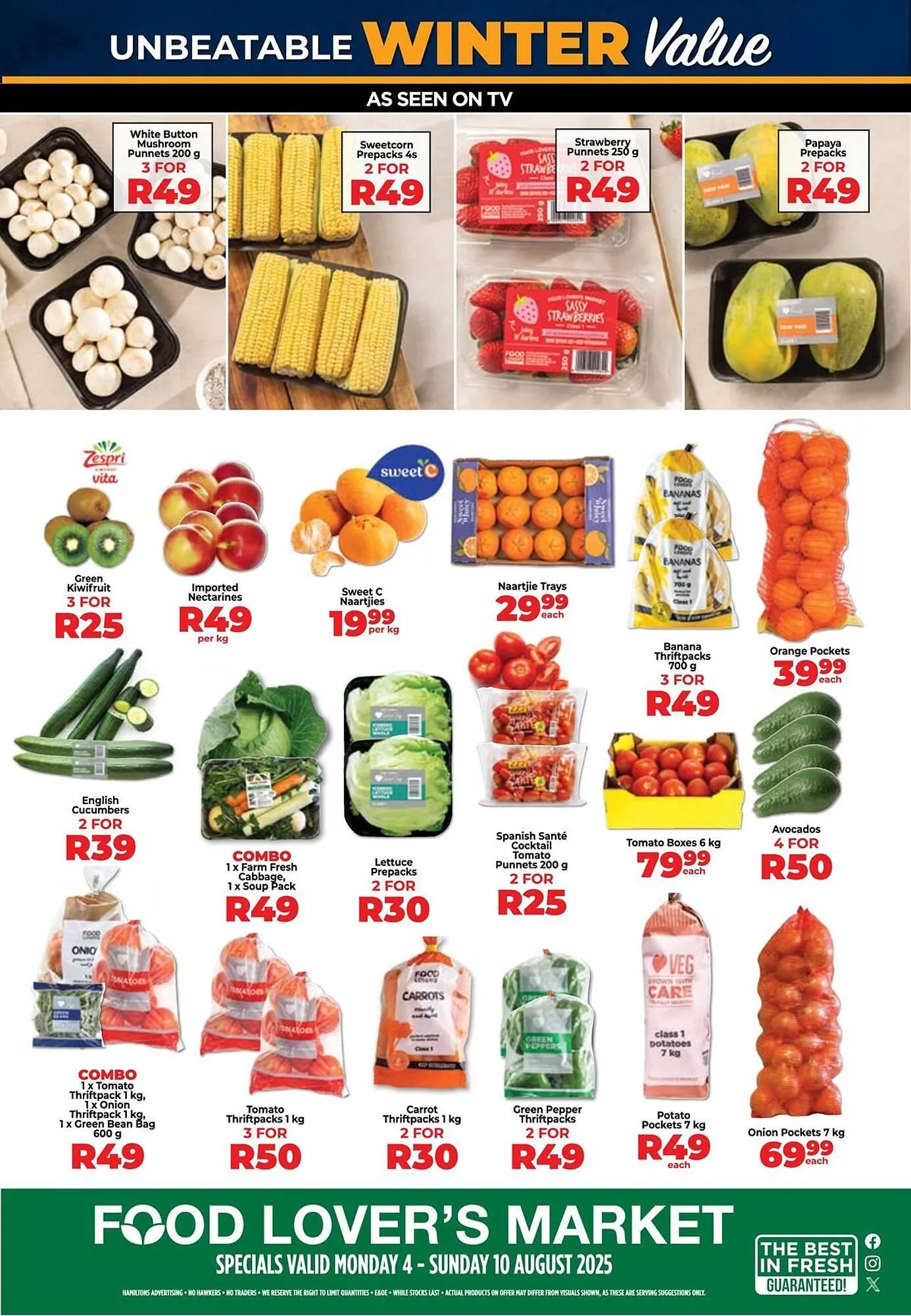 Food Lover's Market catalogue from 7 August to 10 August 2025 - Catalogue Page 1