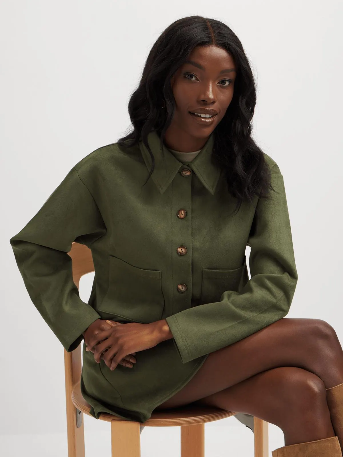 Jet Women's Fatigue Suede Jacket