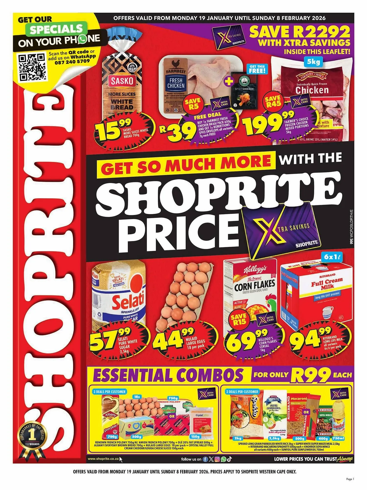 Shoprite catalogue from 19 January to 8 February 2026 - Catalogue Page 1