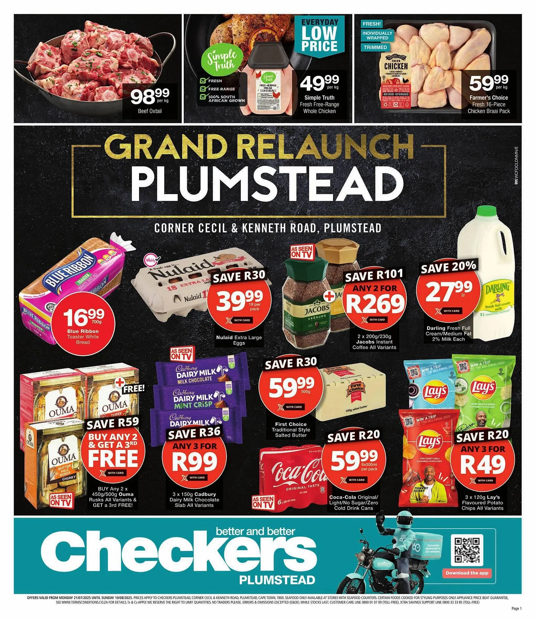 Checkers catalogue from 21 July to 10 August 2025 - Catalogue Page 1