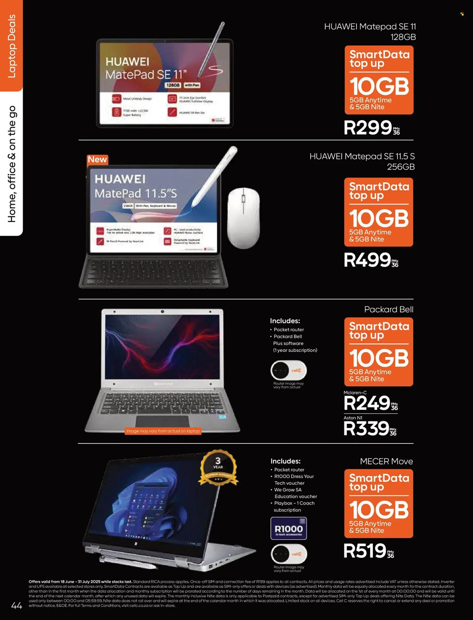 Cell C catalogue from 18 June to 31 July 2025 - Catalogue Page 44