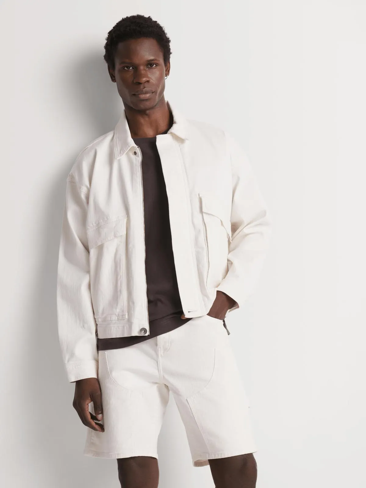 Relay Jeans Men's Carpenter Bermuda Milk Shorts