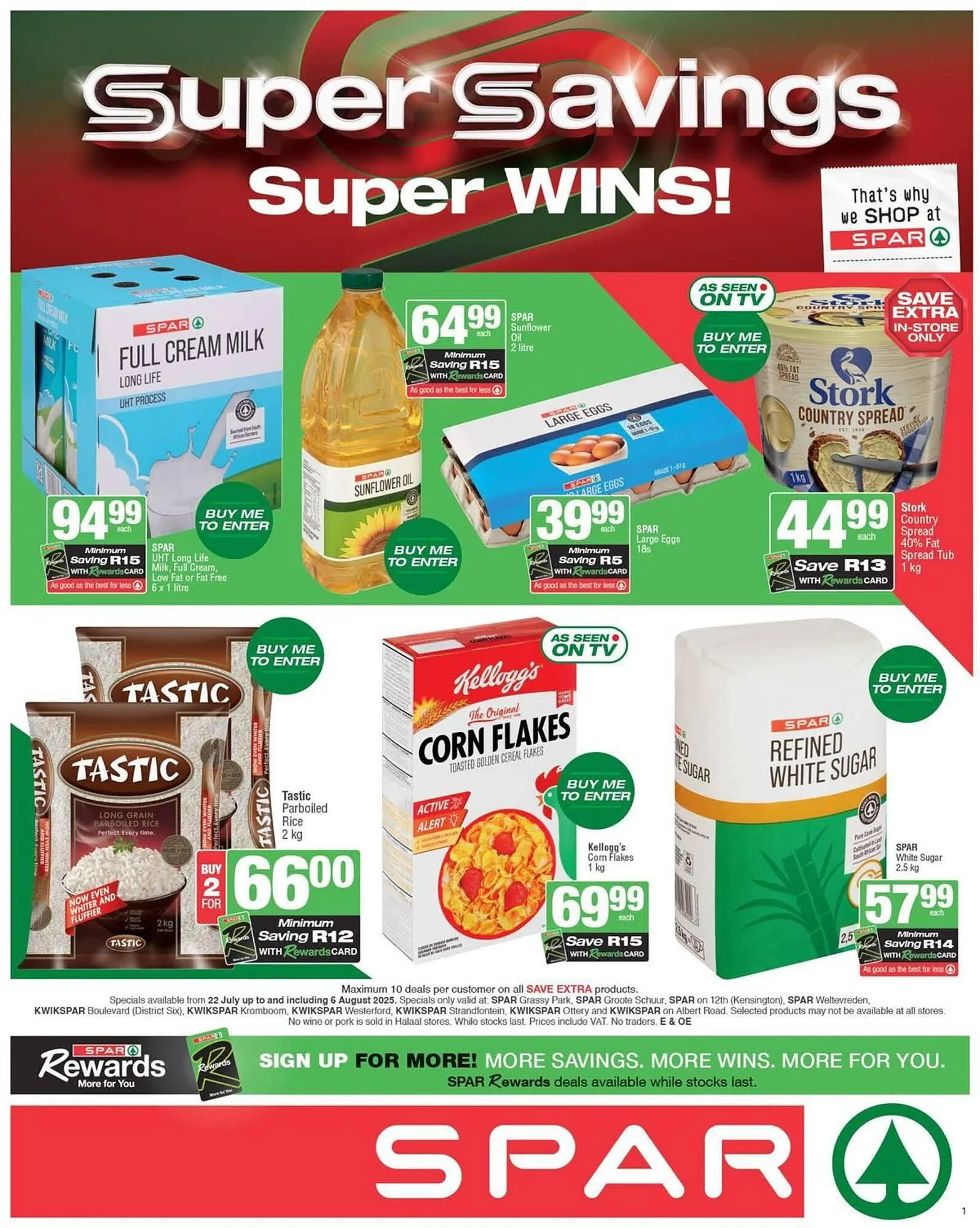 KwikSpar catalogue from 24 July to 6 August 2025 - Catalogue Page 1