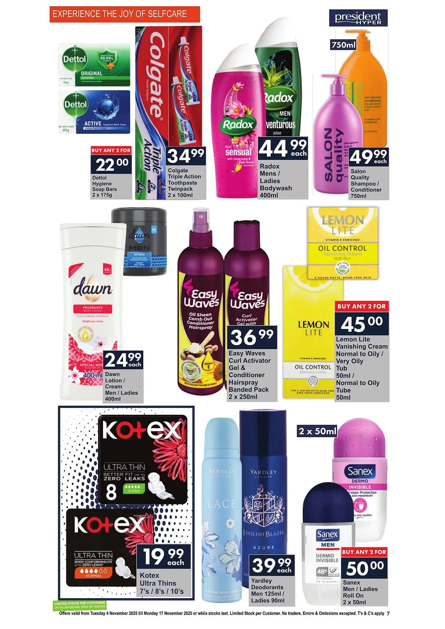 President Hyper catalogue from 4 November to 17 November 2025 - Catalogue Page 7