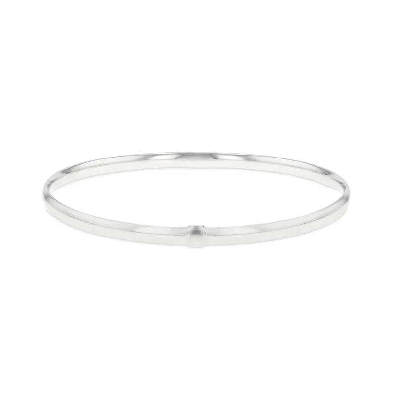 Sterling Silver Women's Comfort Fit Bangle