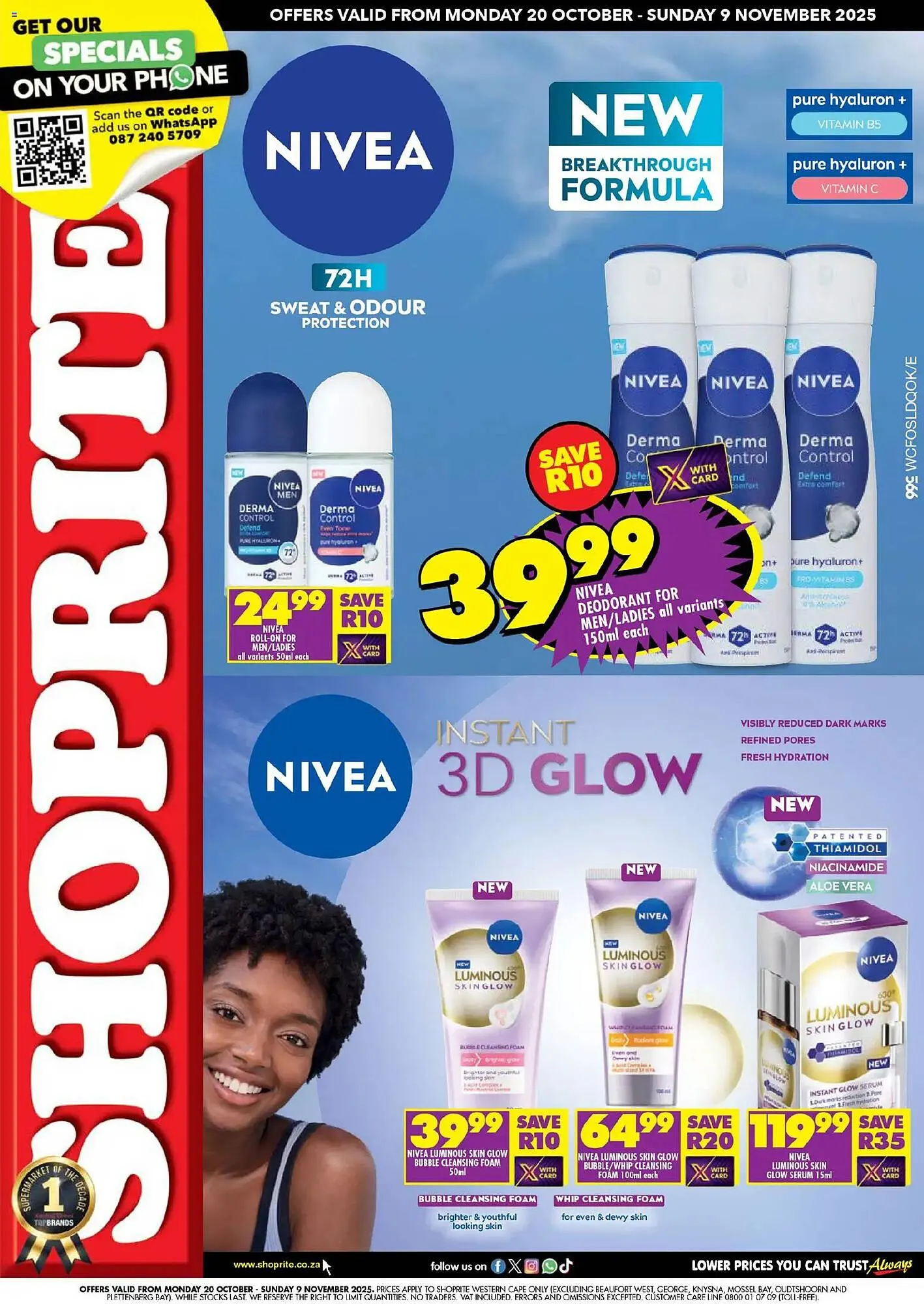 Shoprite catalogue from 20 October to 9 November 2025 - Catalogue Page 1