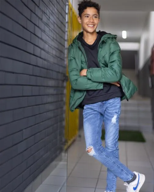 Older Boys Hooded Puffer Jackets