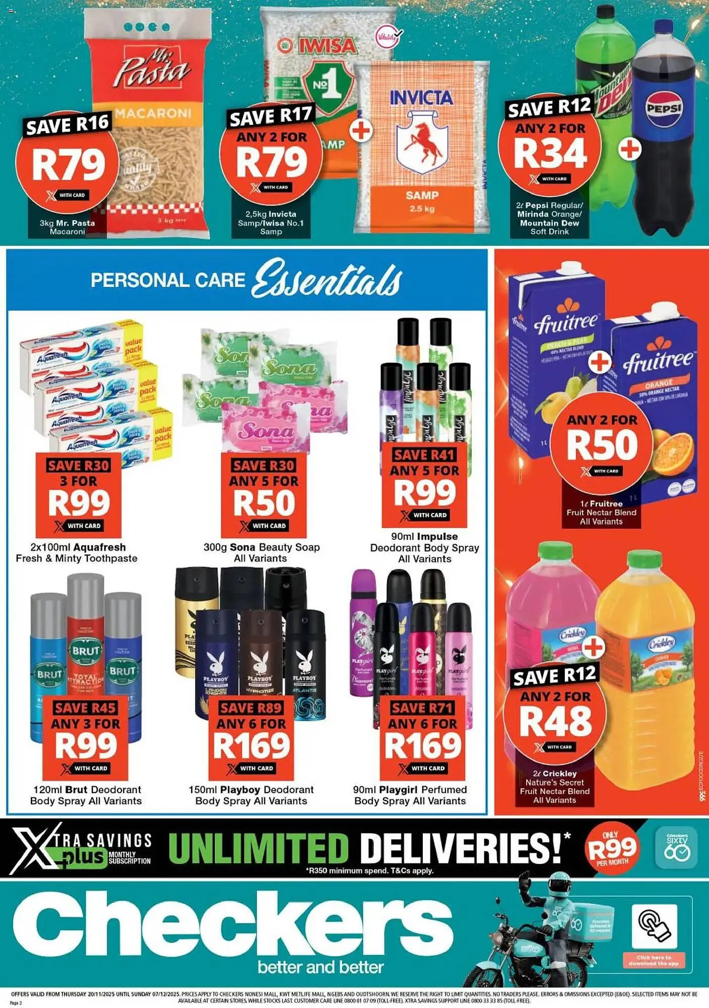 Checkers catalogue from 20 November to 7 December 2025 - Catalogue Page 2