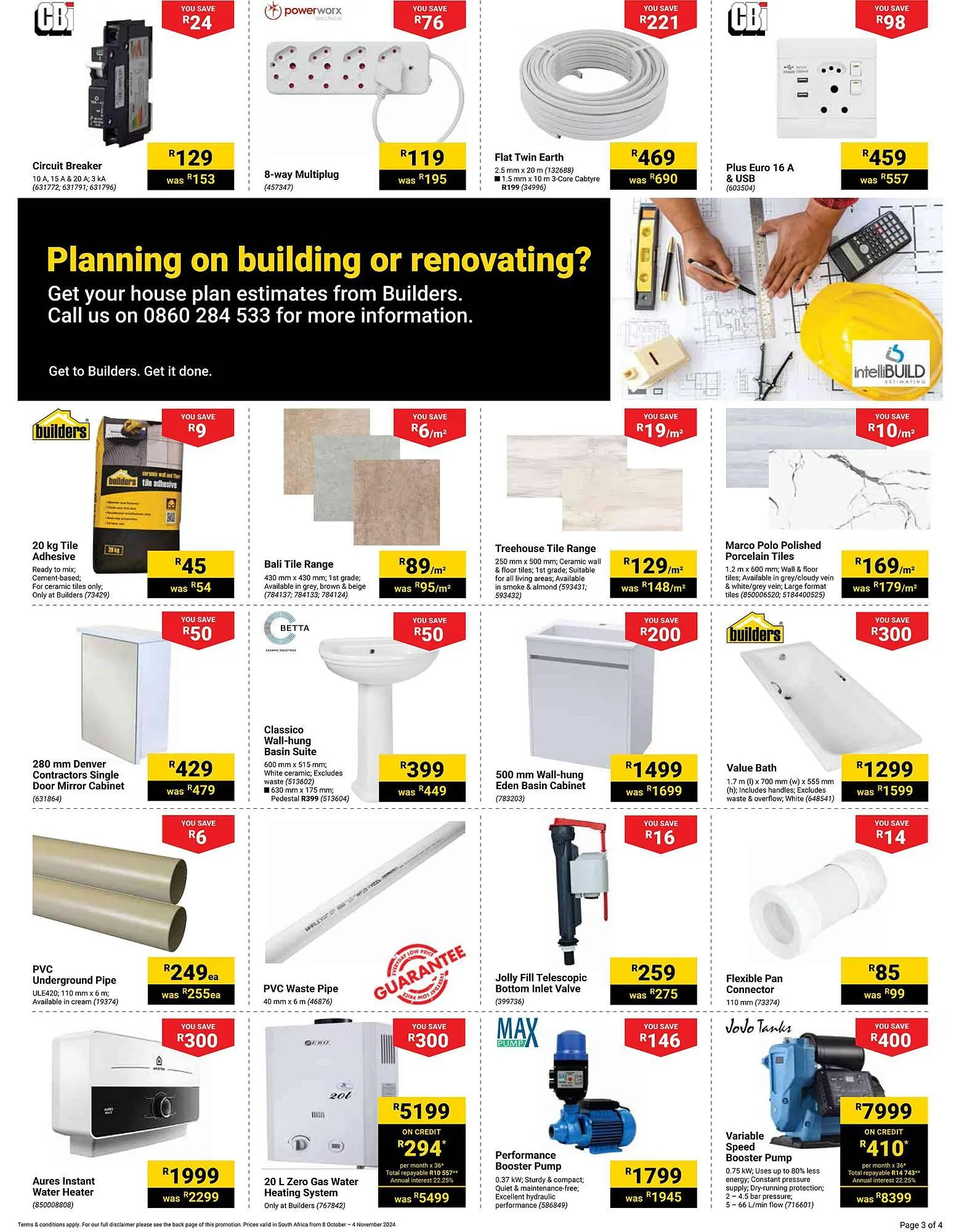 Builders Warehouse catalogue from 8 October to 4 November 2024 - Catalogue Page 3