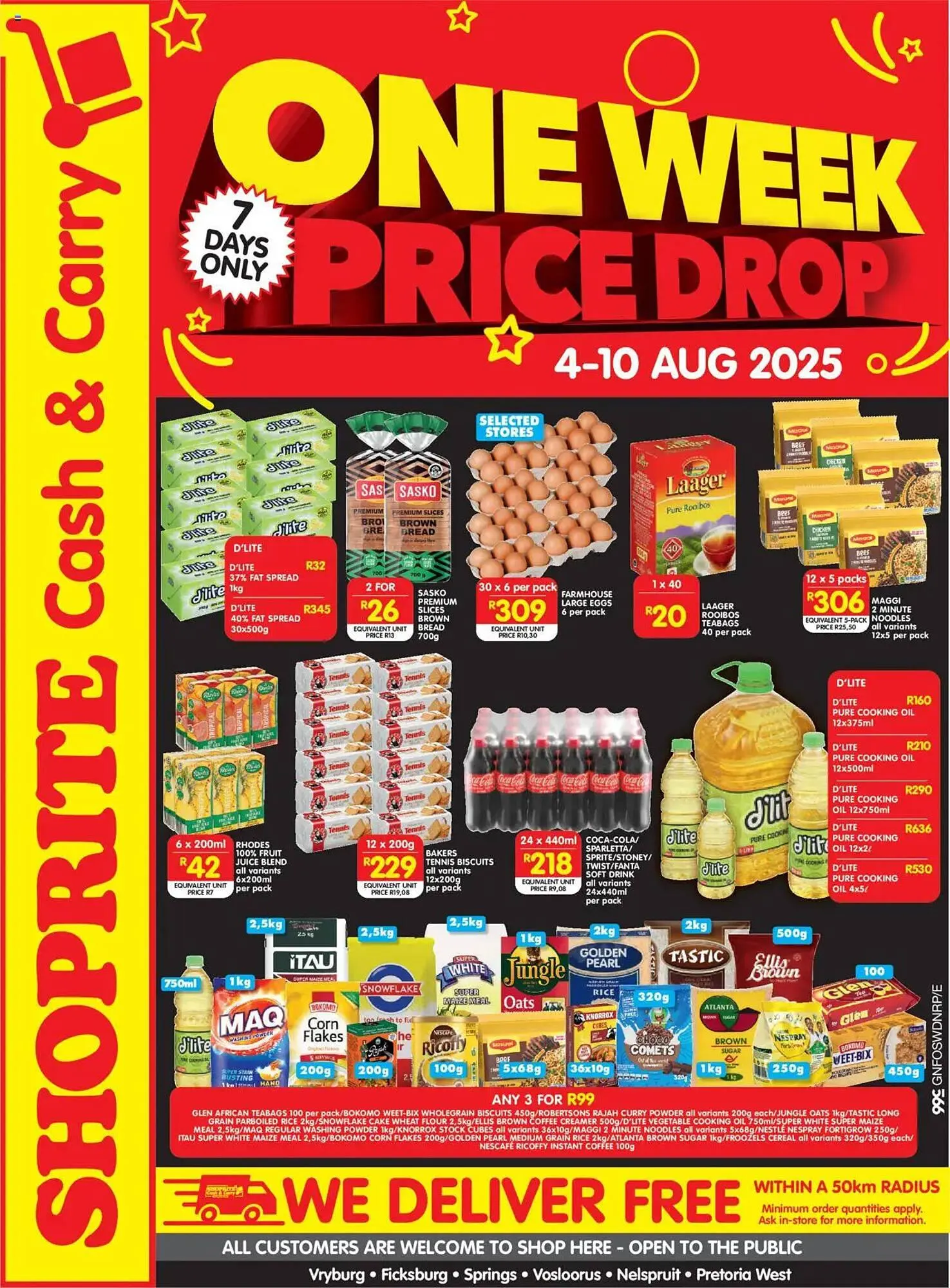 Shoprite catalogue from 4 August to 10 August 2025 - Catalogue Page 1