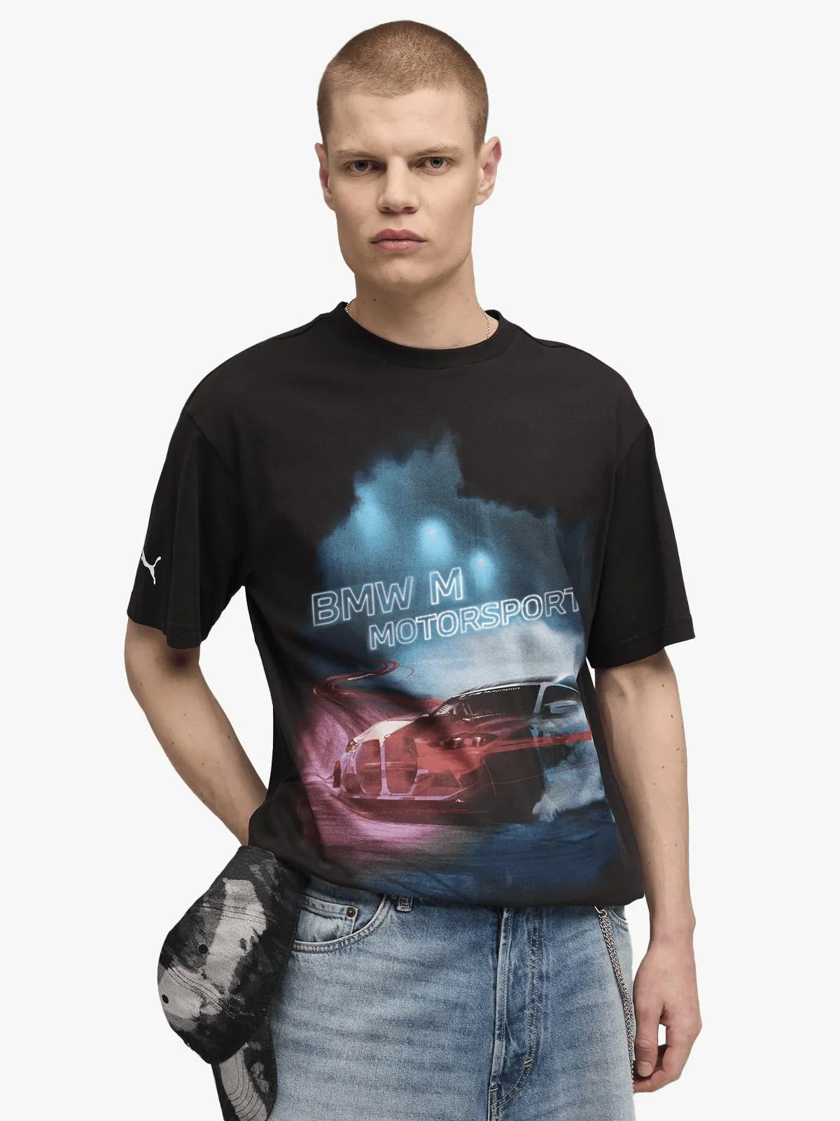 Puma Men's BMW M Motorsport Car Graphic Black T-Shirt