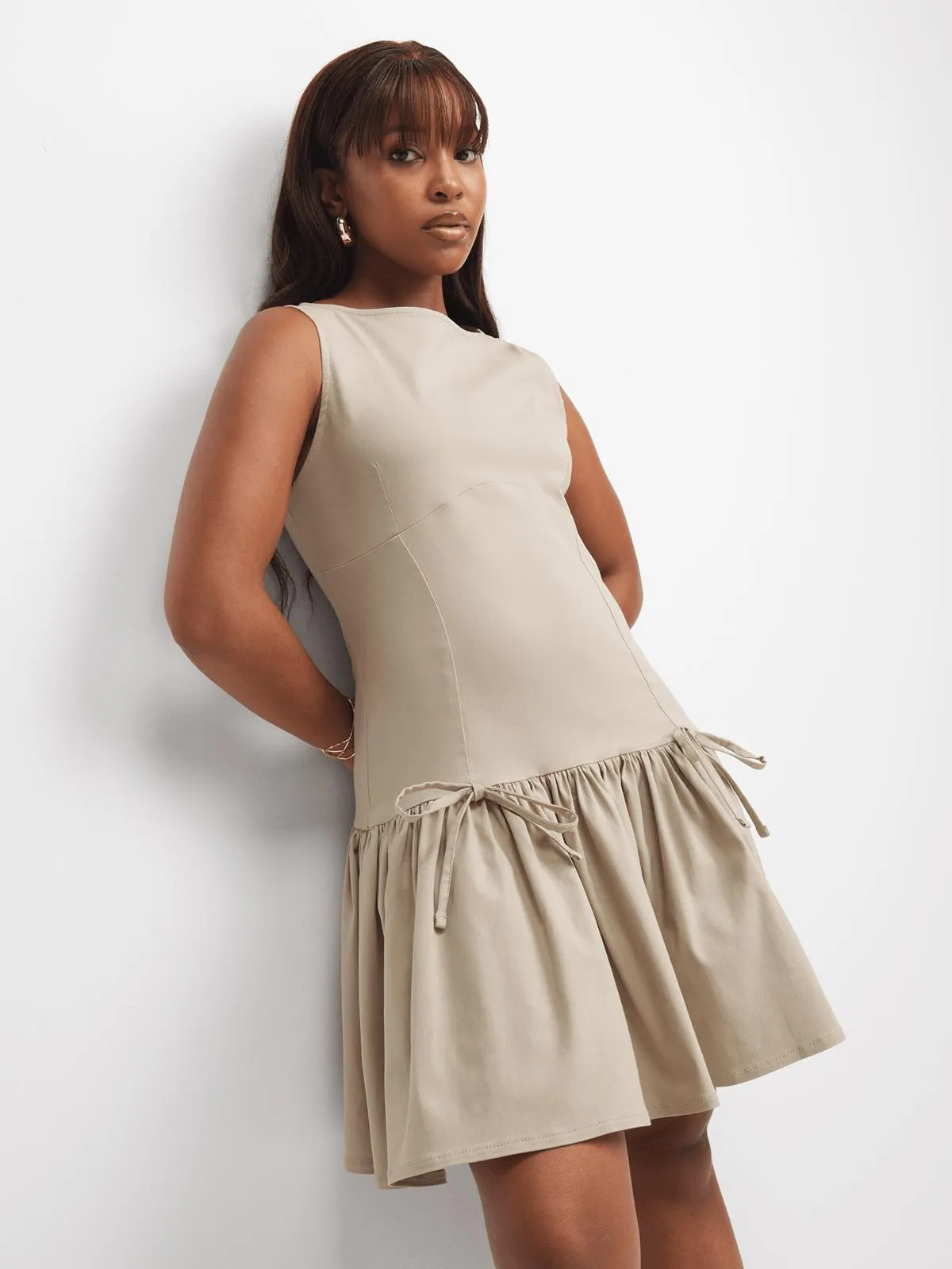 The FIX Women's Stone Bow Mini Dress