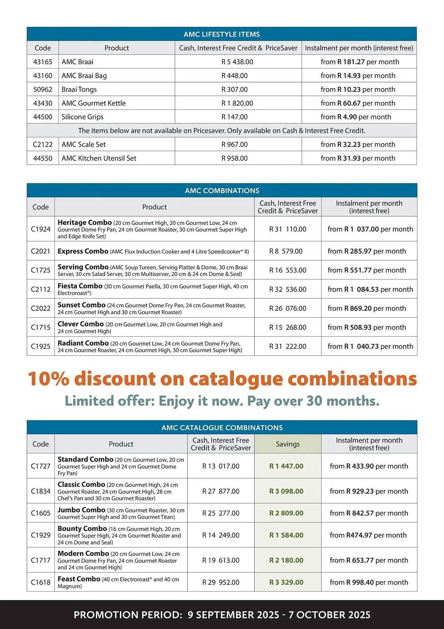 AMC Cookware catalogue from 9 September to 7 October 2025 - Catalogue Page 7