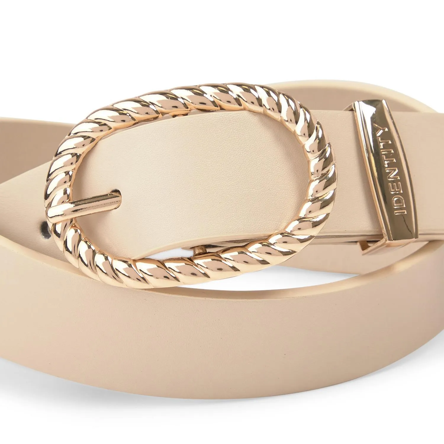 Beige Oval Belt