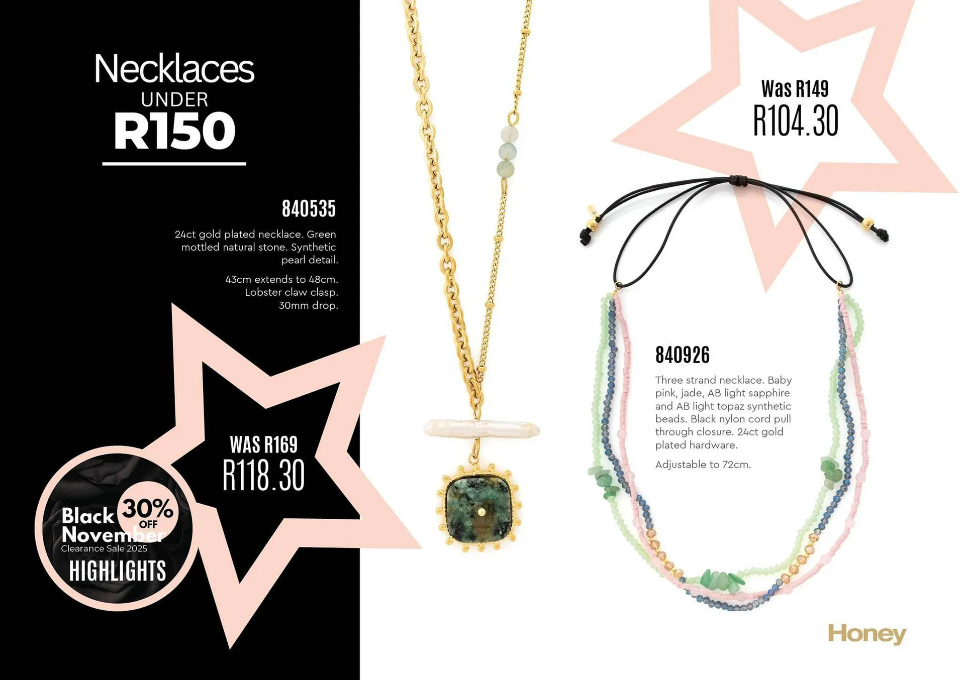 Honey Fashion Accessories catalogue from 13 November to 19 November 2025 - Catalogue Page 1