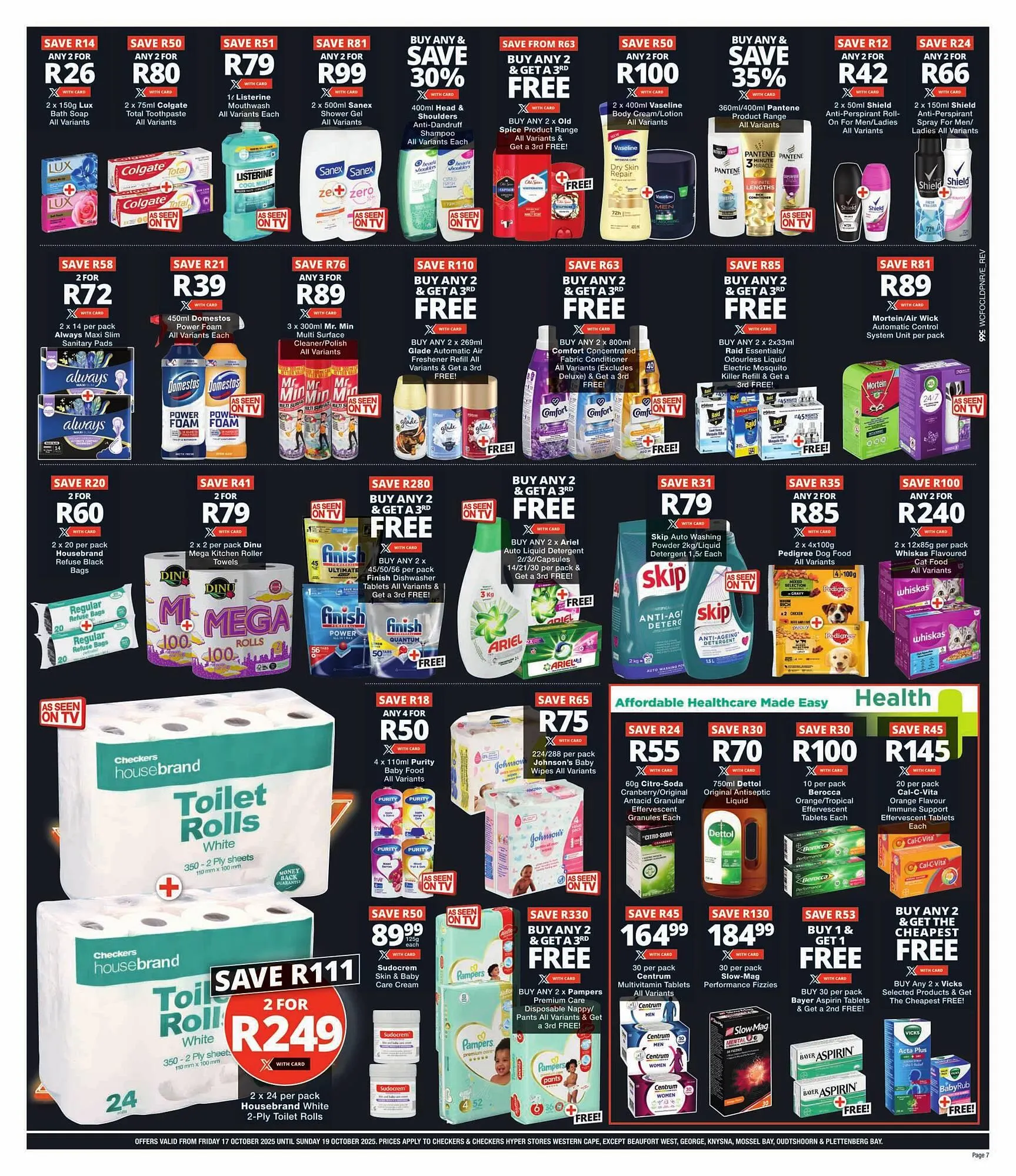Checkers catalogue from 17 October to 19 October 2025 - Catalogue Page 7