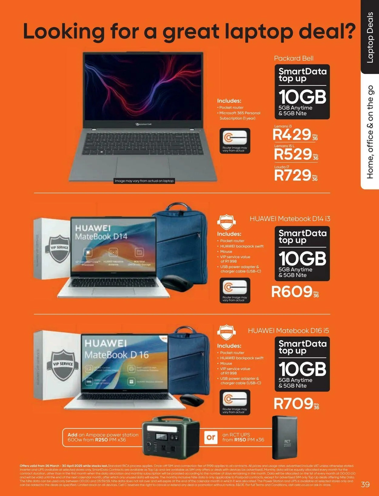 Cell C Current catalogue from 27 March to 10 April 2025 - Catalogue Page 39