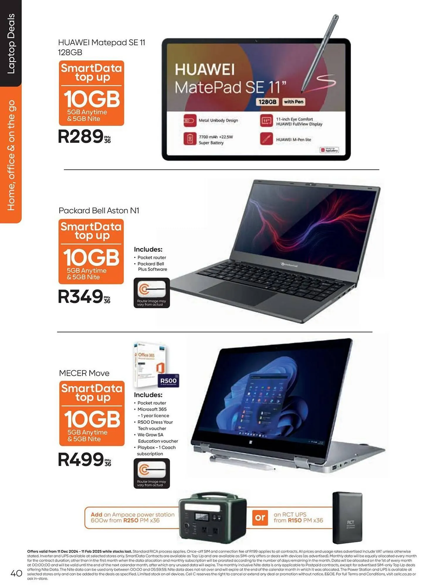 Cell C catalogue from 12 December to 11 February 2025 - Catalogue Page 40