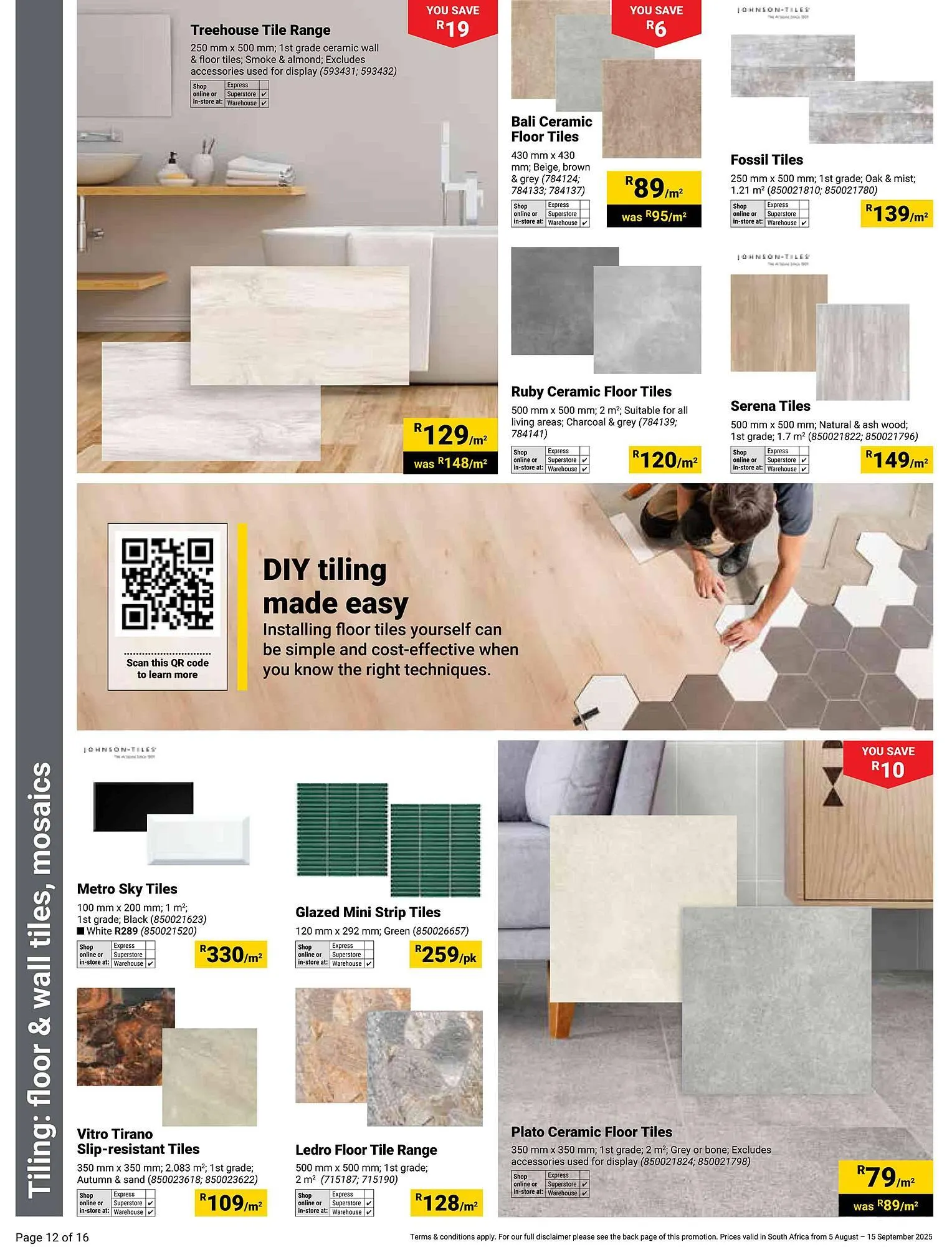 Builders Warehouse catalogue from 5 August to 15 September 2025 - Catalogue Page 12