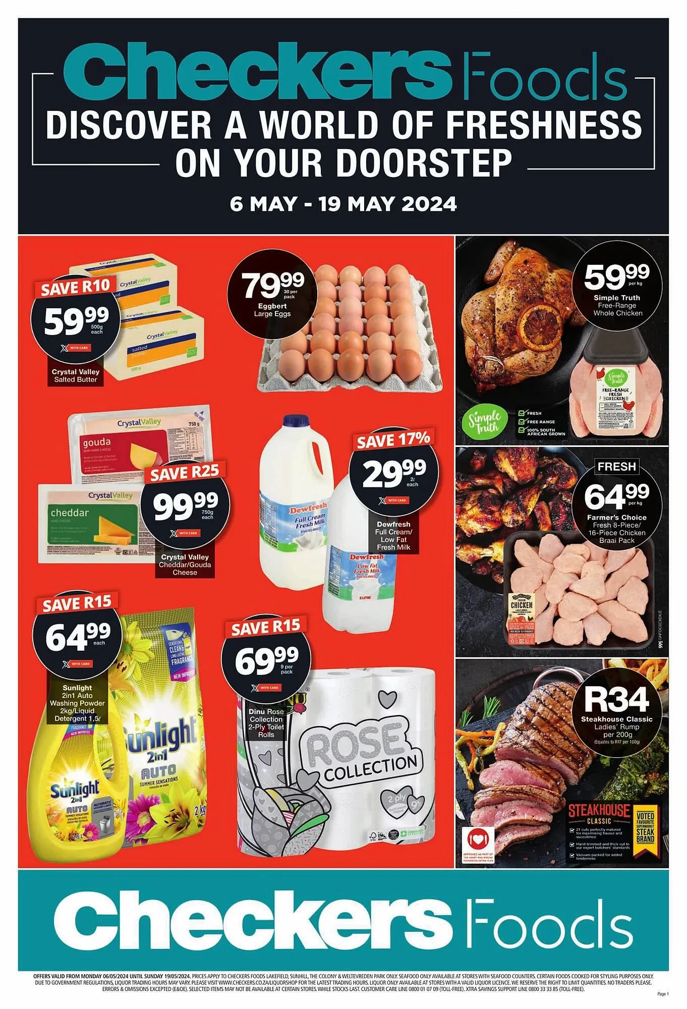 Checkers catalogue from 6 May to 19 May 2024 - Catalogue Page 1