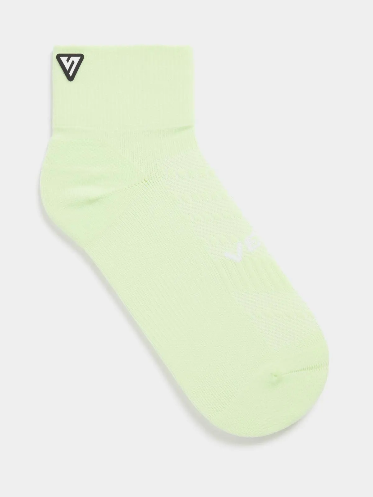 Versus Running Lime Quarter Socks