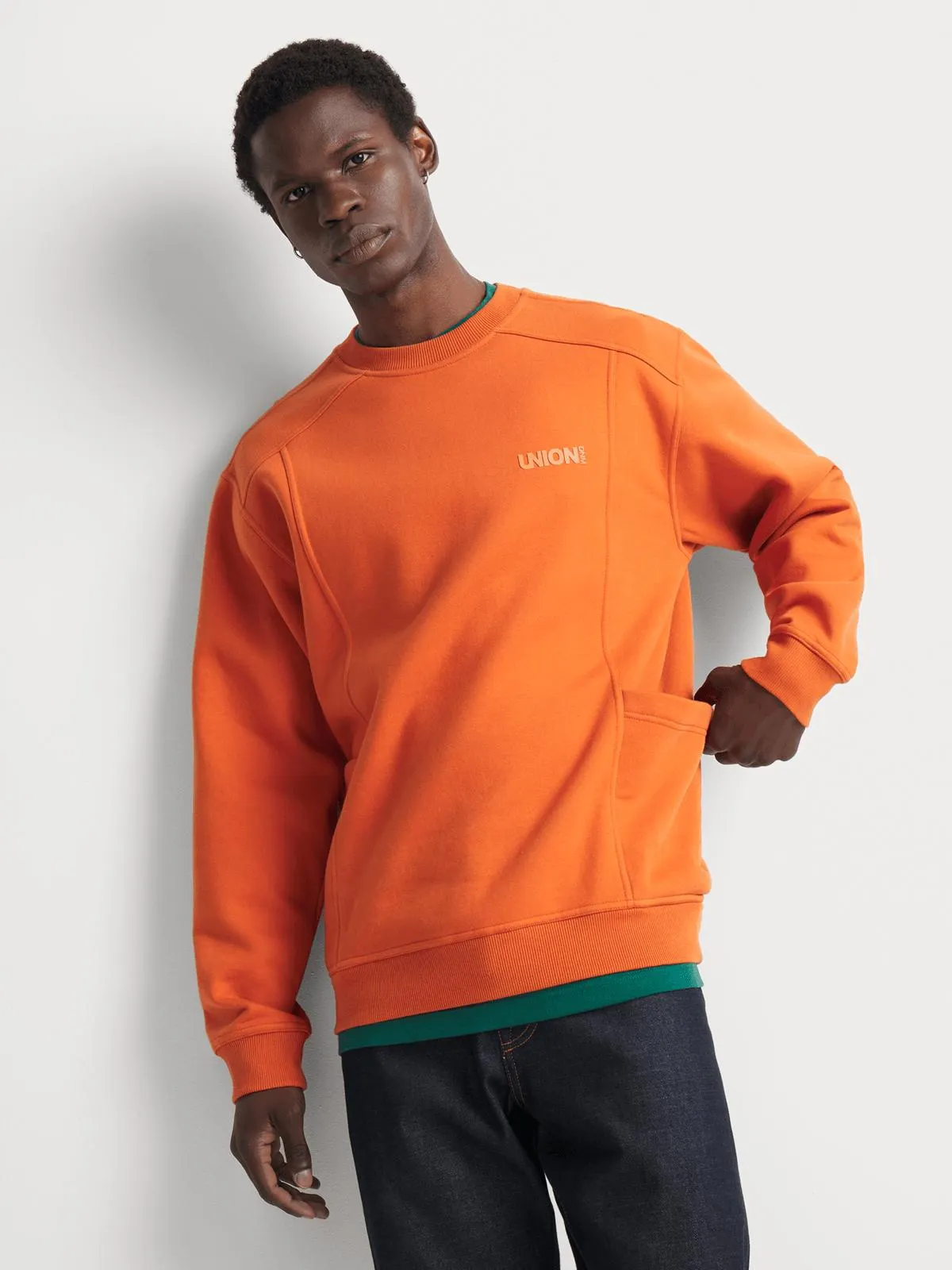 Union-DNM Men's Utility Rust Red Sweatshirt