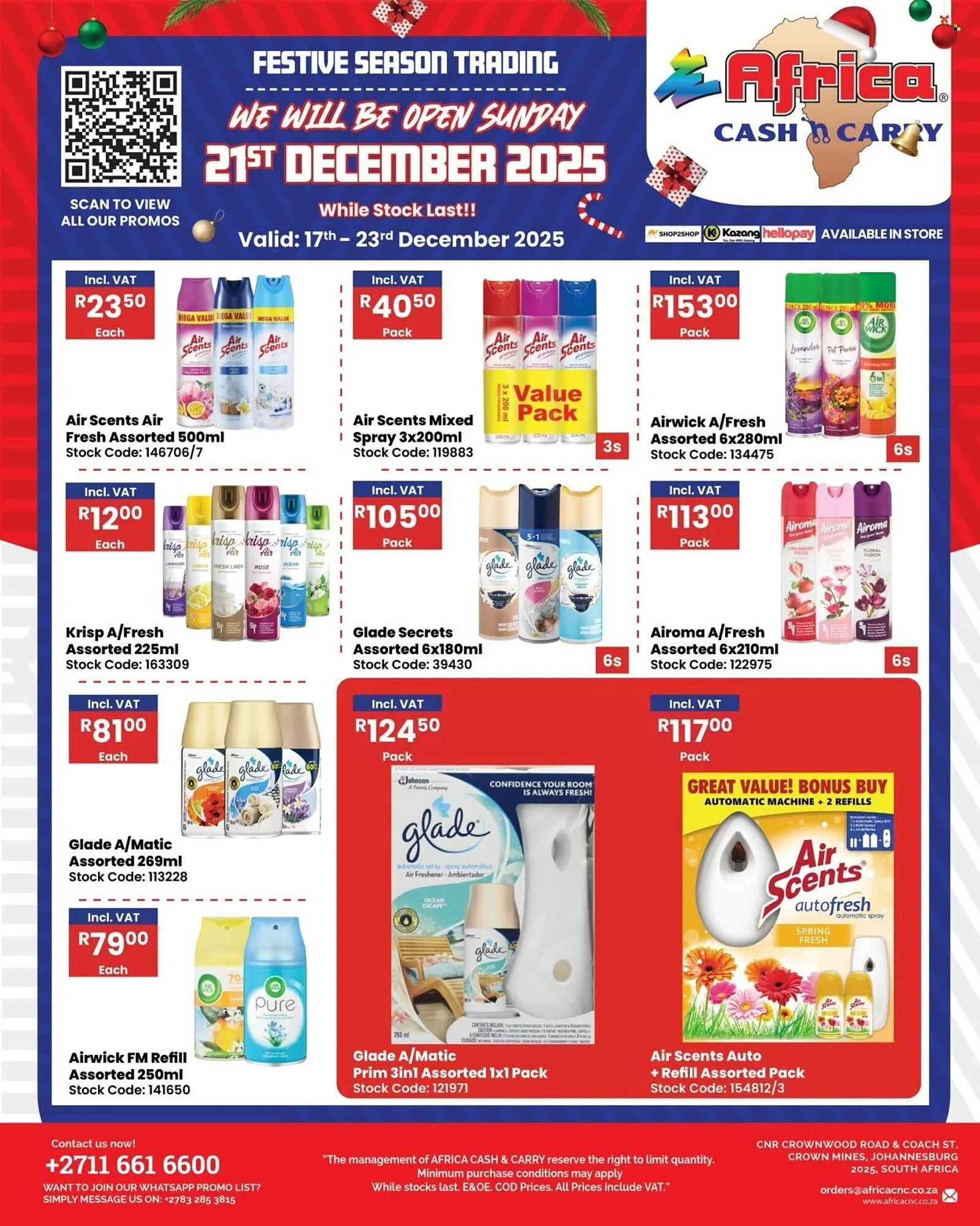 Africa Cash and Carry catalogue from 17 December to 23 December 2025 - Catalogue Page 1