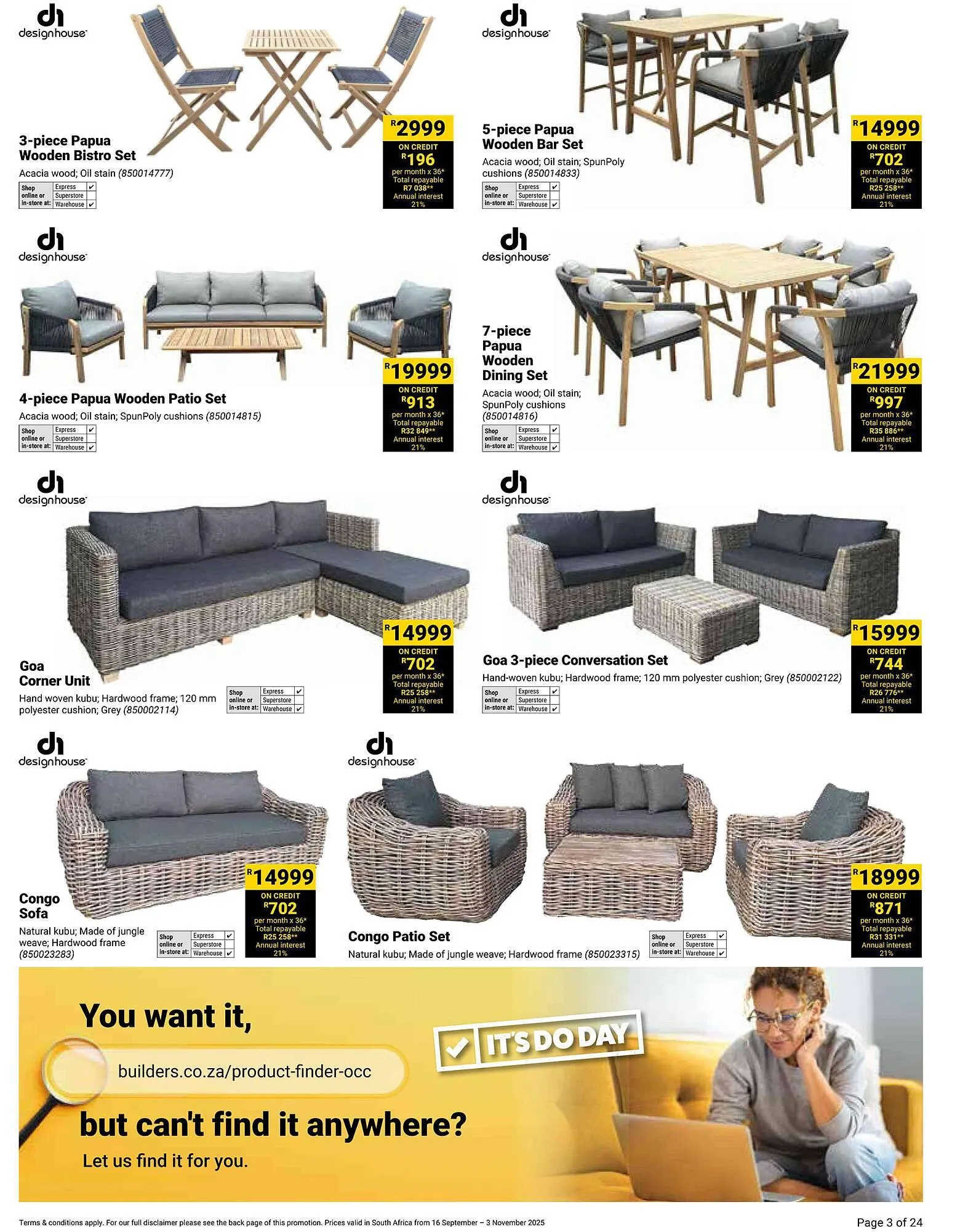 Builders Warehouse catalogue from 16 September to 3 November 2025 - Catalogue Page 3