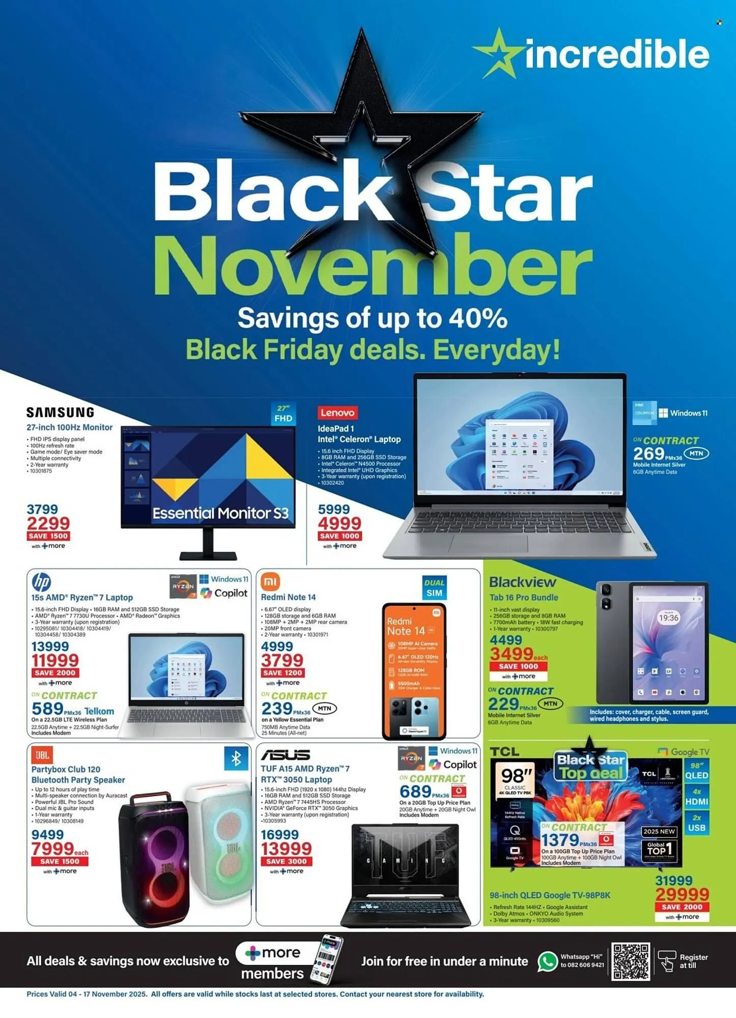 Incredible Connection catalogue from 4 November to 17 November 2025 - Catalogue Page 1