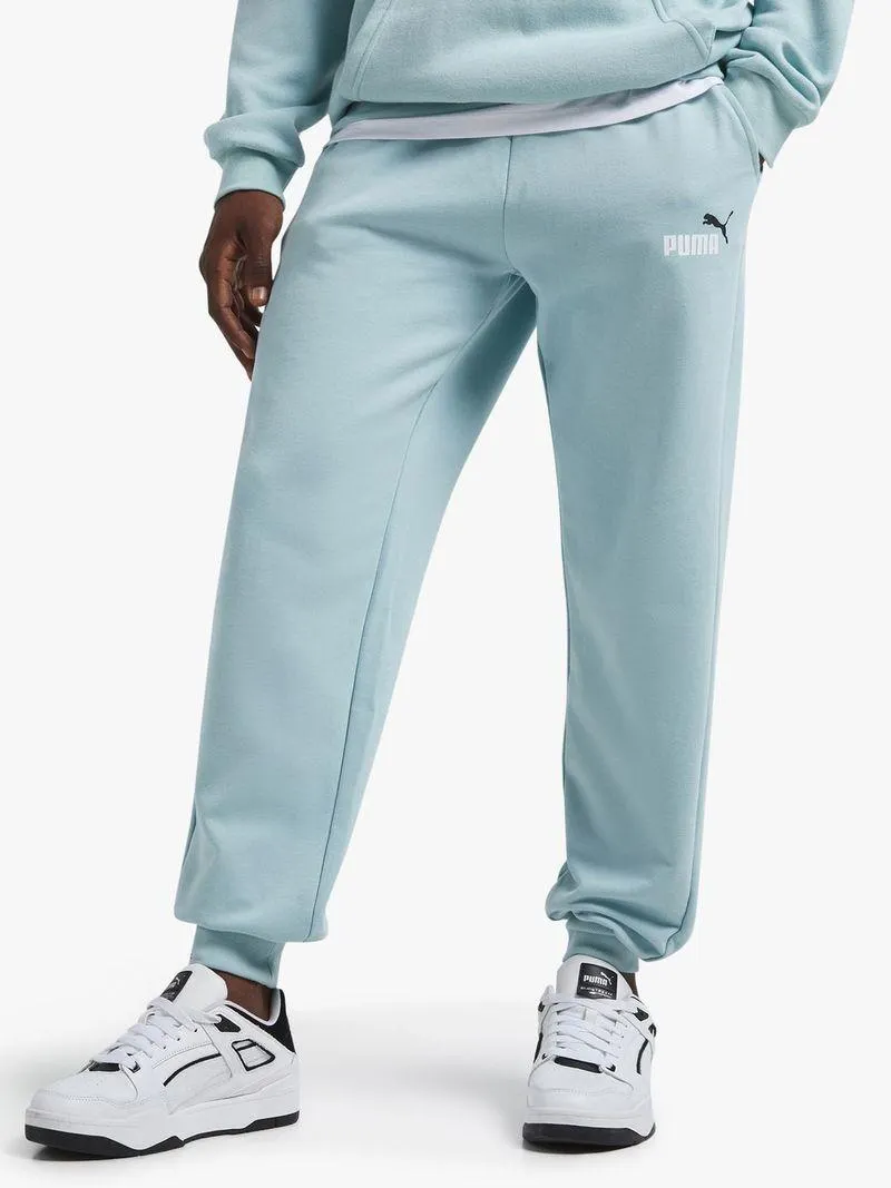 Mens Puma Essential Fleece Pale Blue Sweatpants