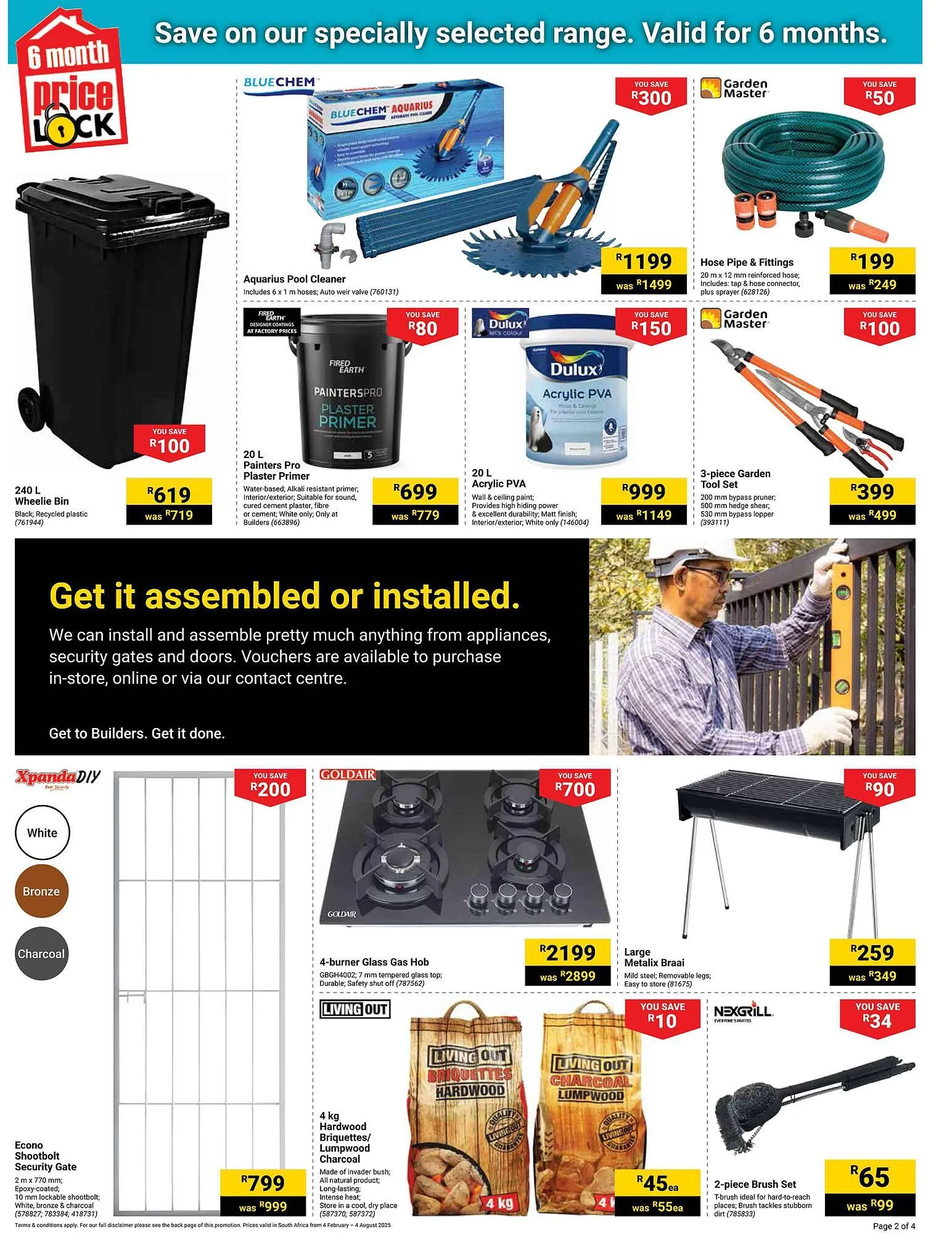 Builders Warehouse catalogue from 4 February to 4 August 2025 - Catalogue Page 2