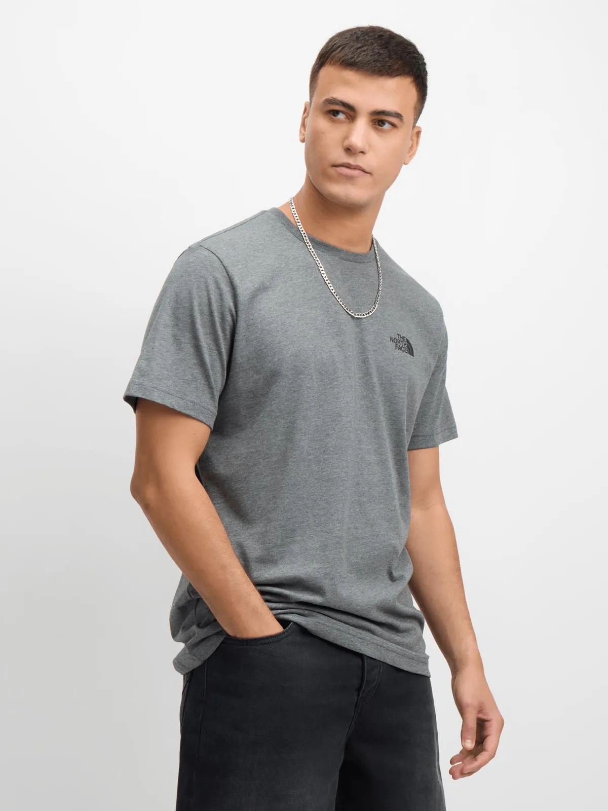 The North Face Mens Simple Dome Grey Tee