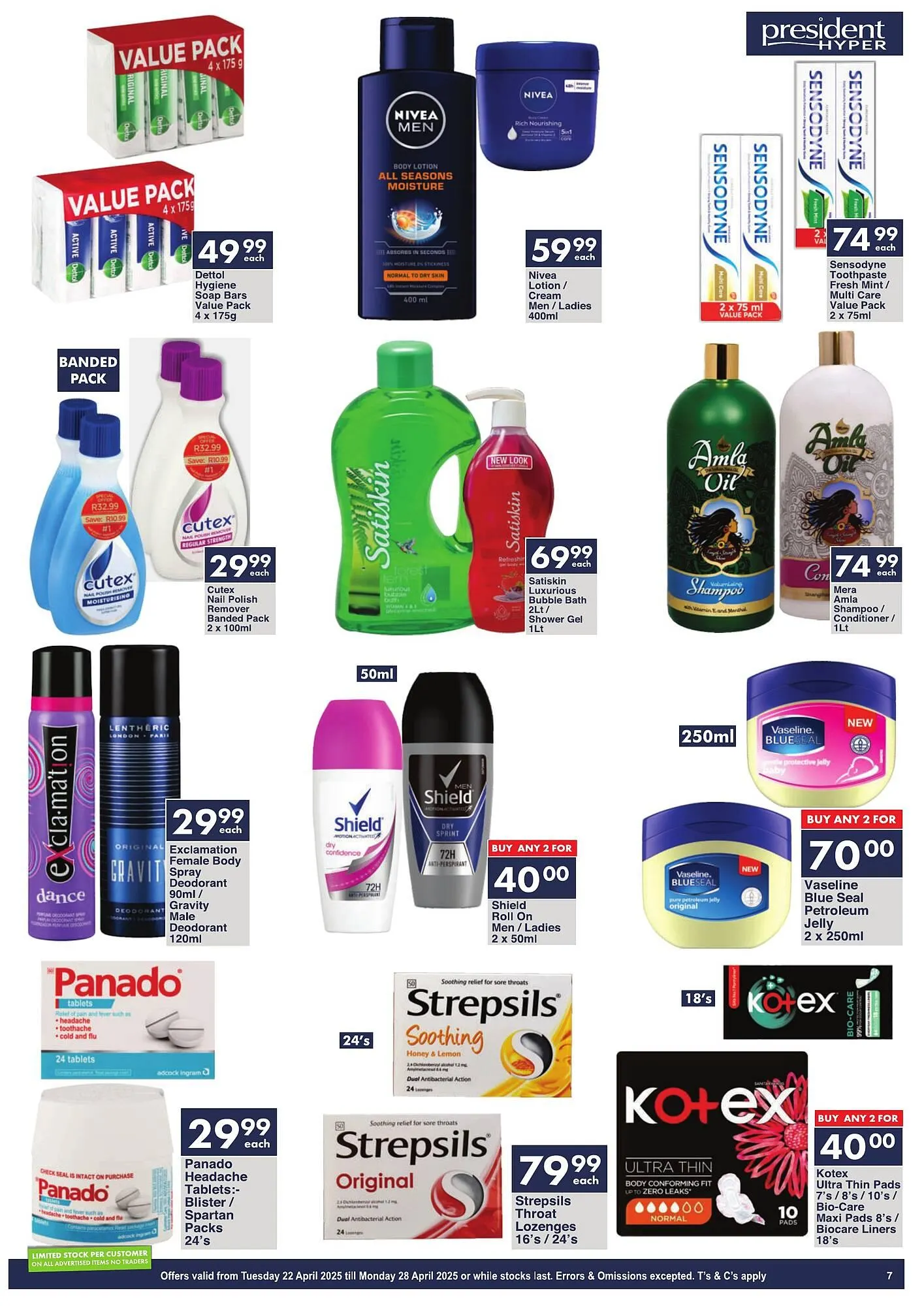 President Hyper catalogue from 22 April to 28 April 2025 - Catalogue Page 7