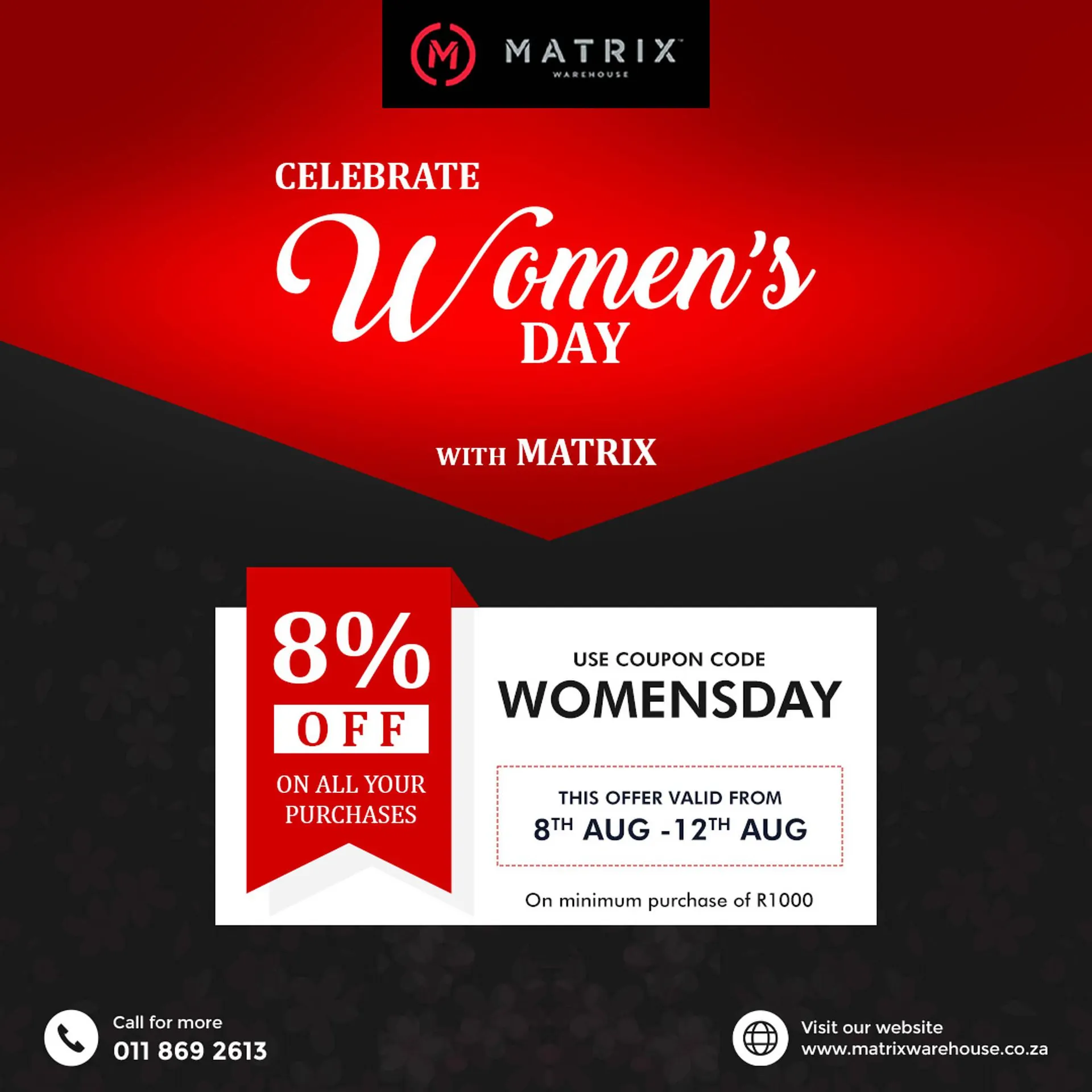 Matrix Warehouse catalogue from 8 August to 12 August 2024 - Catalogue Page 1