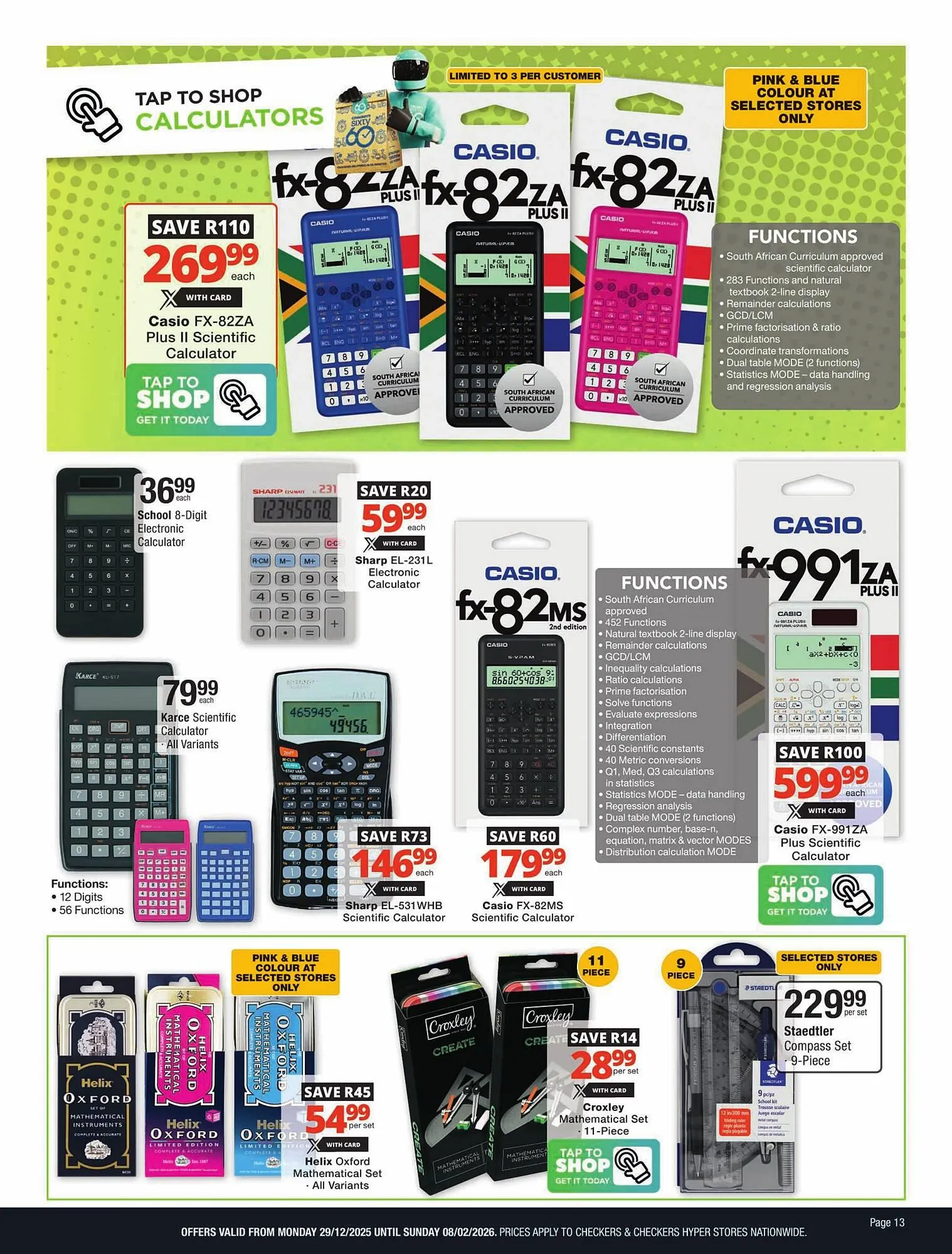 Checkers catalogue from 29 December to 8 February 2026 - Catalogue Page 13