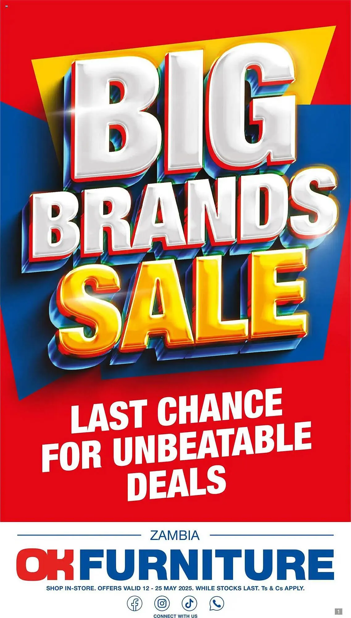 OK Furniture catalogue from 12 May to 25 May 2025 - Catalogue Page 1