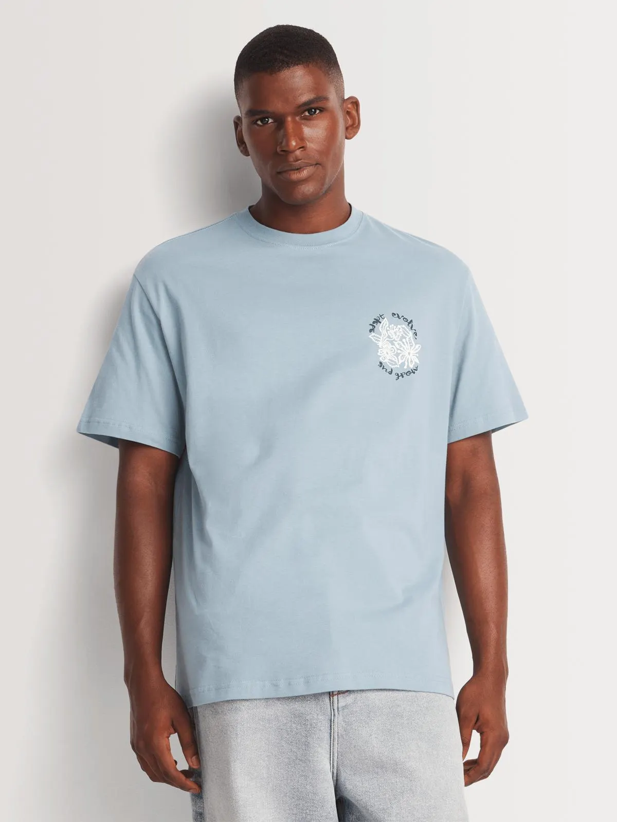 Men's Markham Going Places Graphic Blue T-Shirt