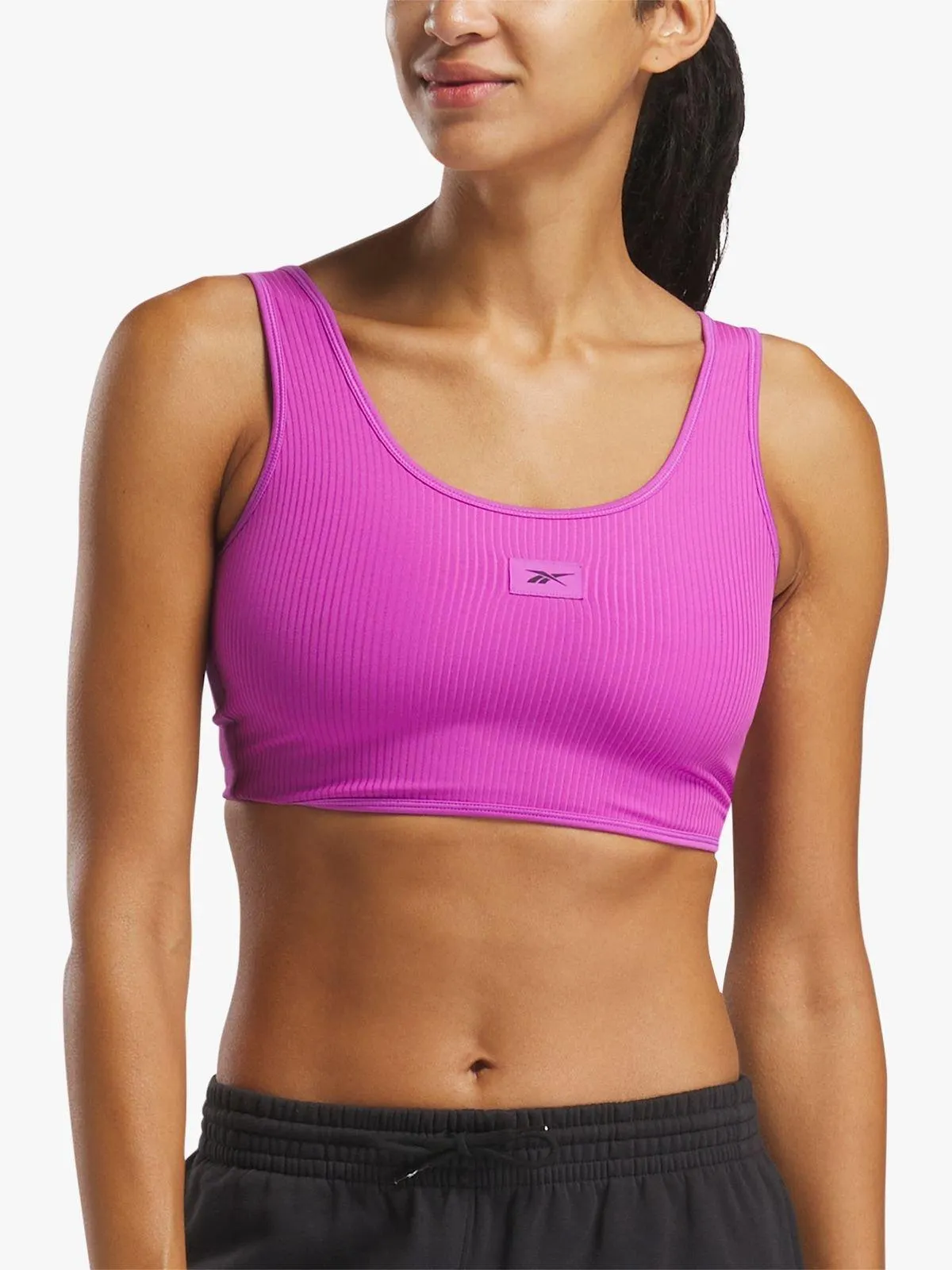 Reebok Women's Rib Purple Multi-Way Bralette
