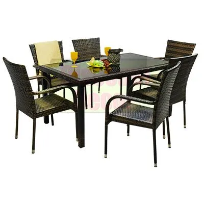 Delani 7pc Outdoor Wicker set
