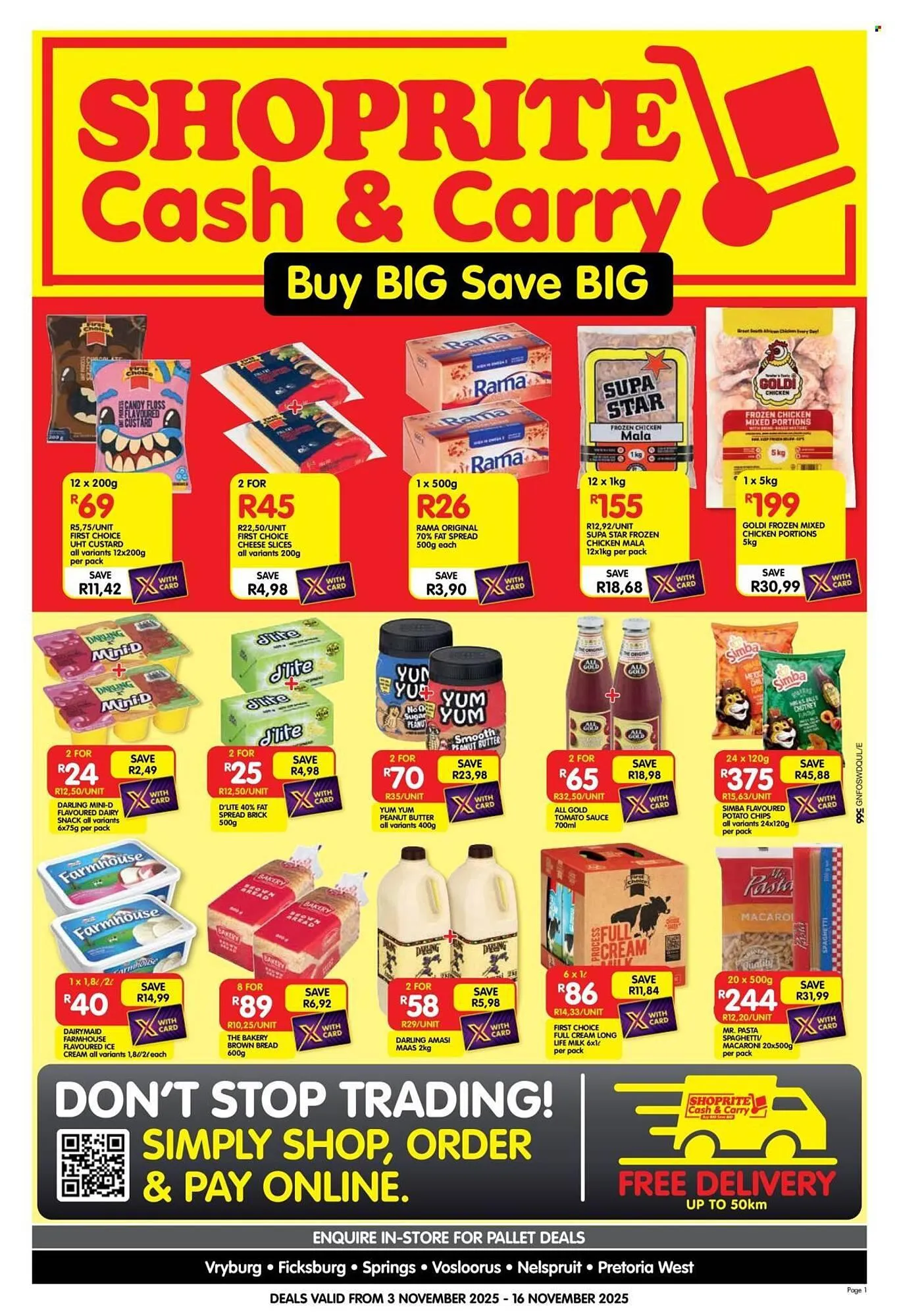 Shoprite catalogue from 3 November to 16 November 2025 - Catalogue Page 1