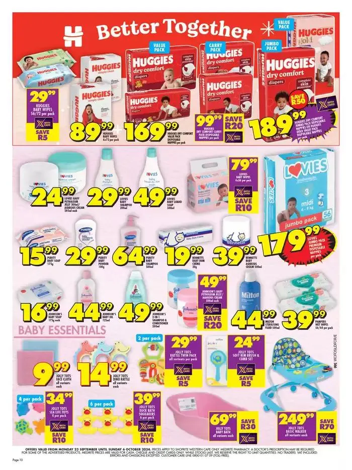Shoprite Promise Western Cape from 24 September to 6 October 2024 - Catalogue Page 10