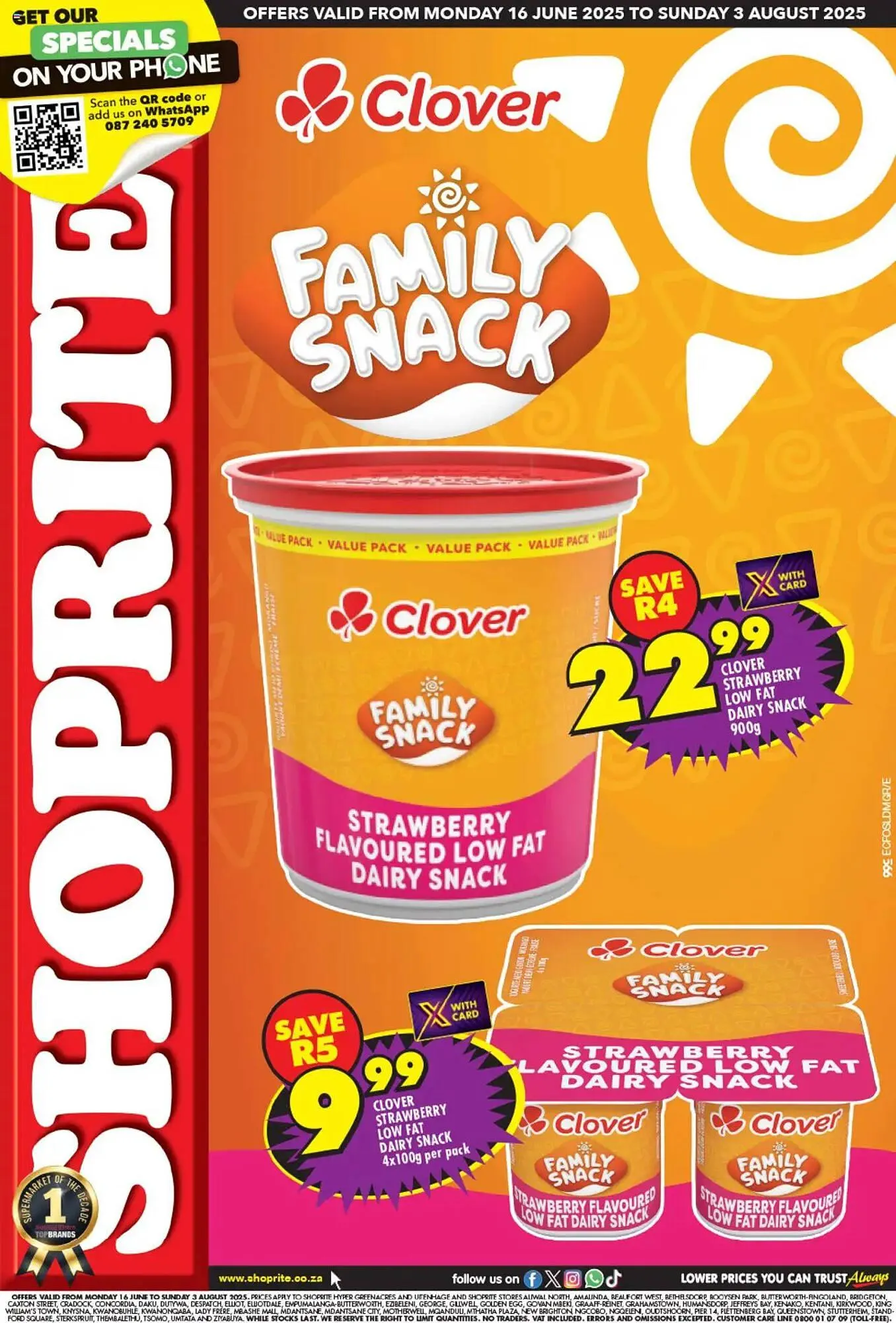 Shoprite catalogue from 16 June to 3 August 2025 - Catalogue Page 1