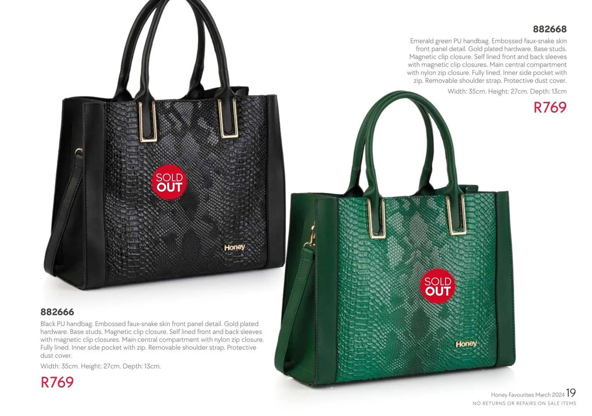 Honey Fashion Accessories catalogue from 29 March to 30 April 2024 - Catalogue Page 13