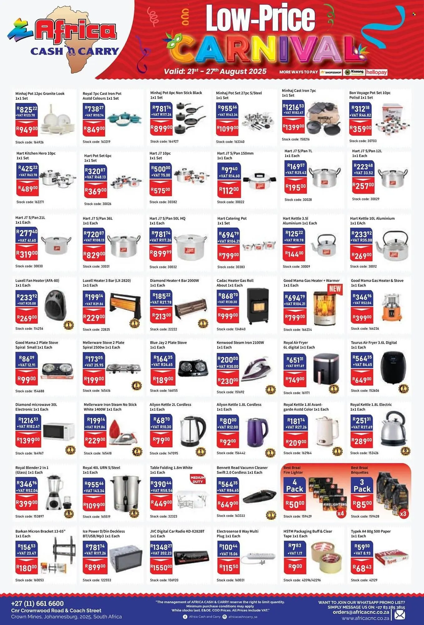 Africa Cash and Carry catalogue from 21 August to 27 August 2025 - Catalogue Page 19