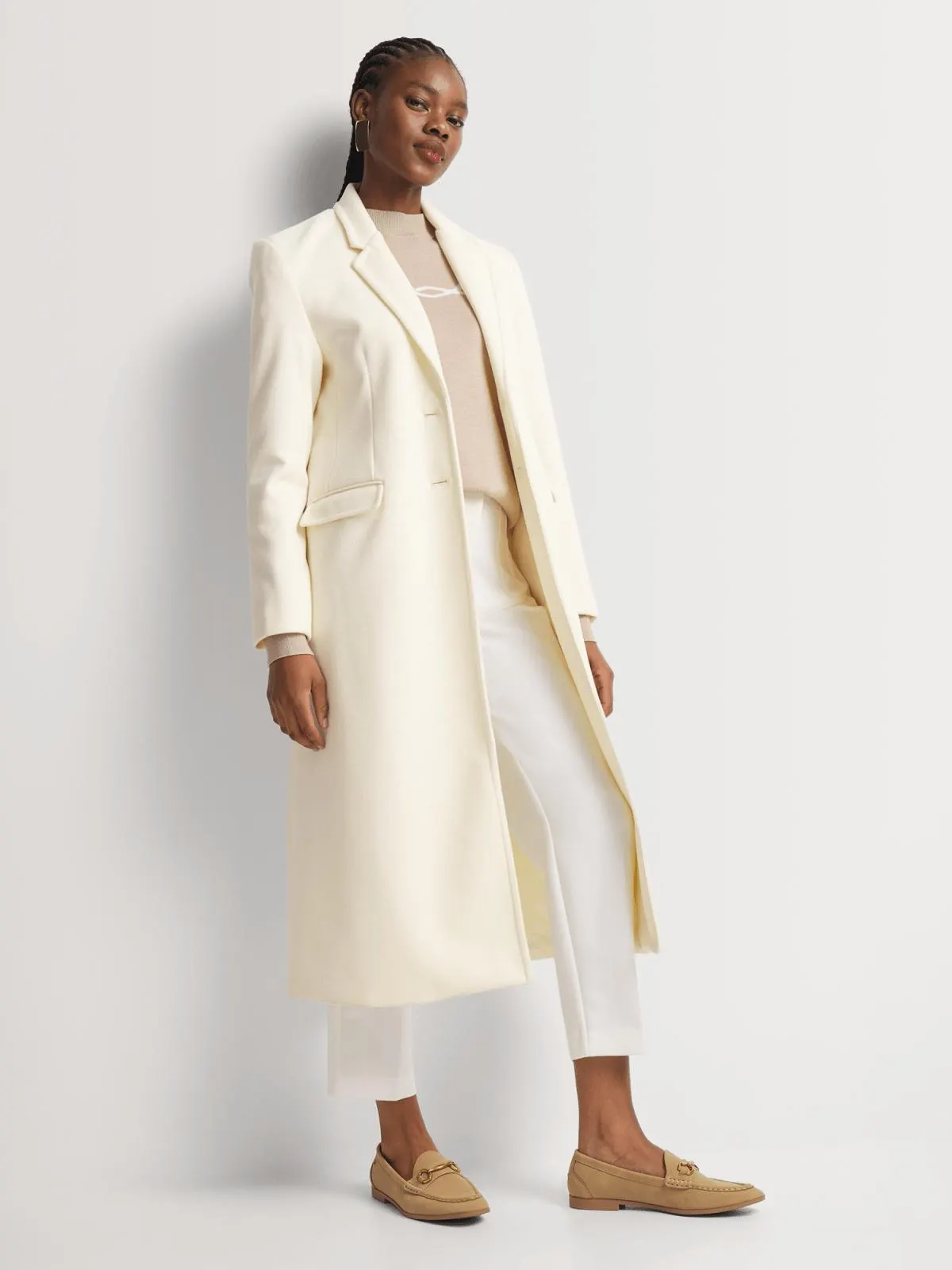 Lined Melton Coat