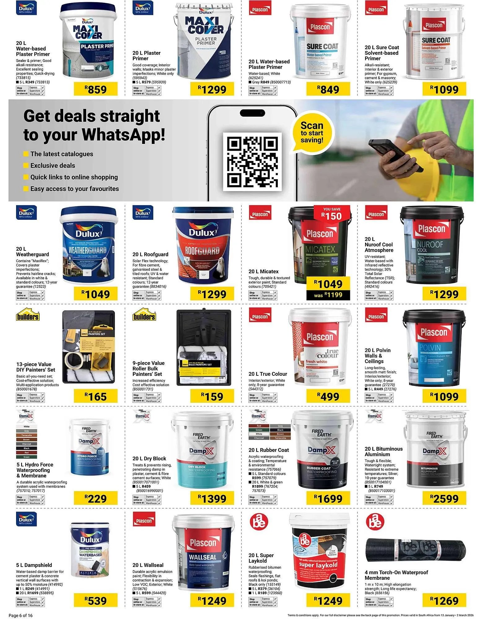 Builders Warehouse catalogue from 13 January to 2 March 2026 - Catalogue Page 6