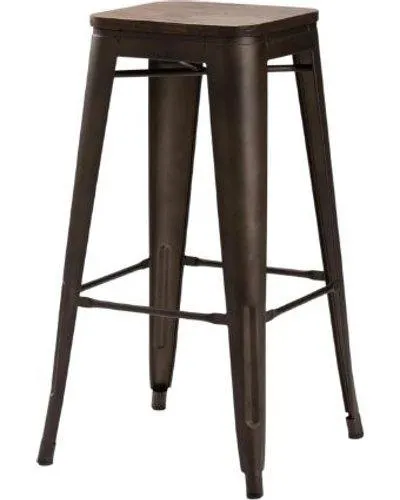 Bronx Barstool With Wood (Rustic)