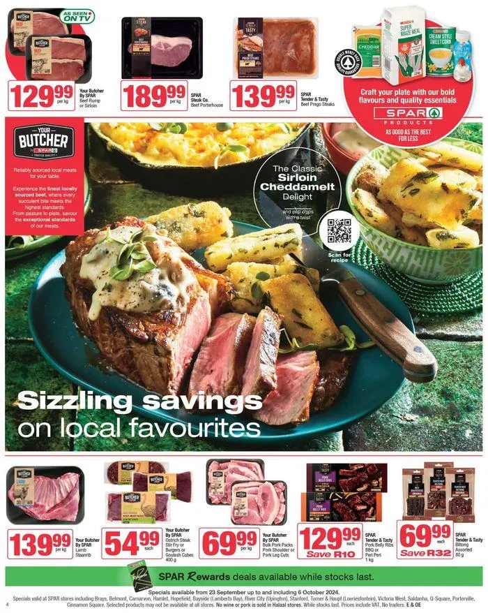 Specials Spar from 23 September to 6 October 2024 - Catalogue Page 4