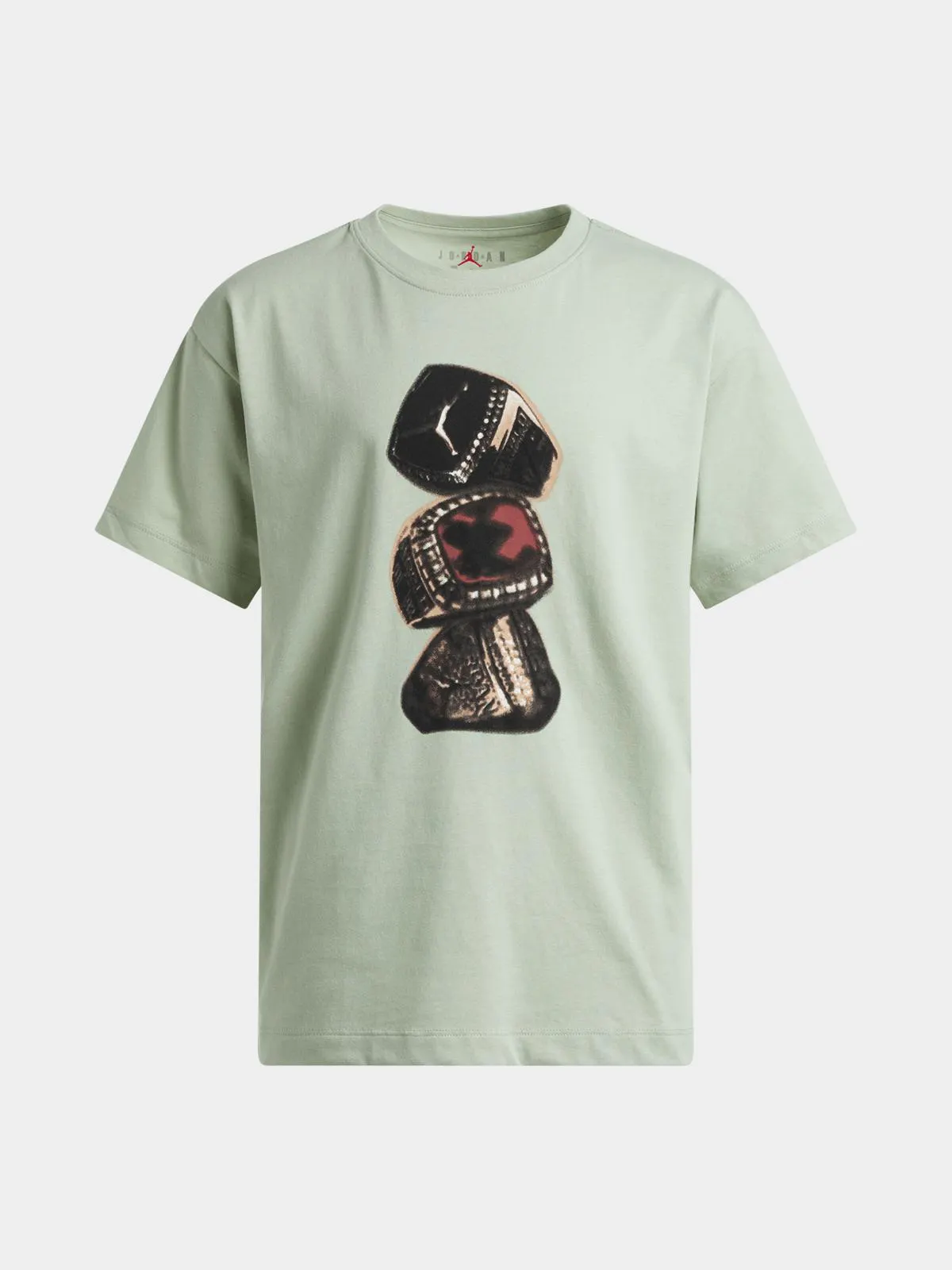 Jordan Unisex Youth Jersey Ring Stack Green T-Shirt