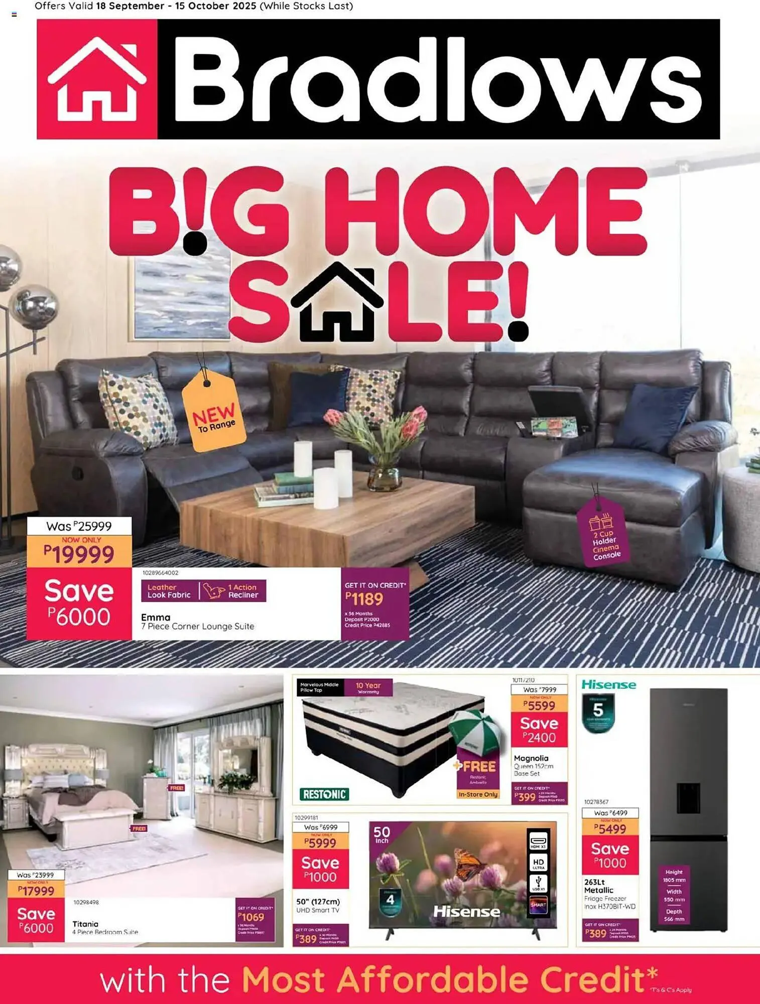 Bradlows catalogue from 18 September to 15 October 2025 - Catalogue Page 1